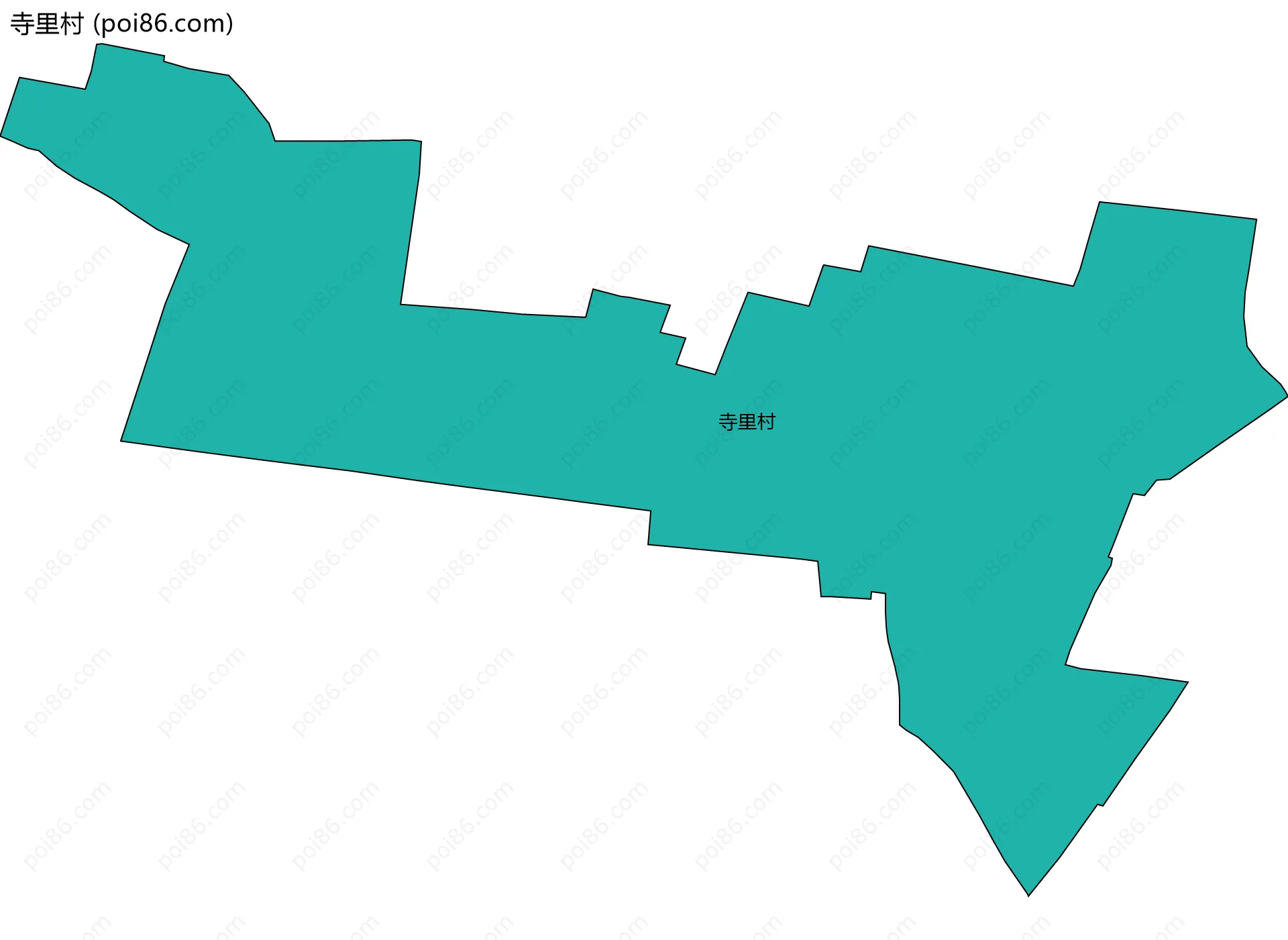 寺里村边界地图