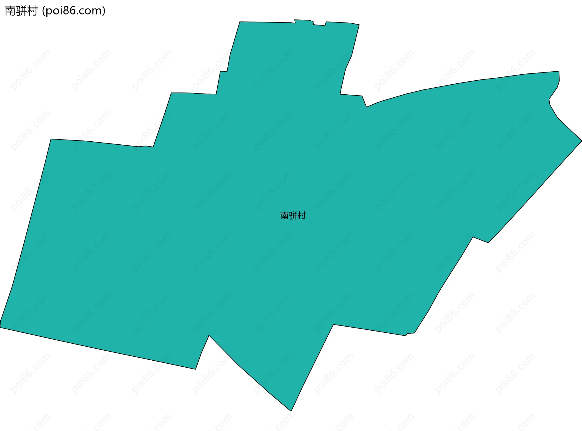 南骈村边界地图