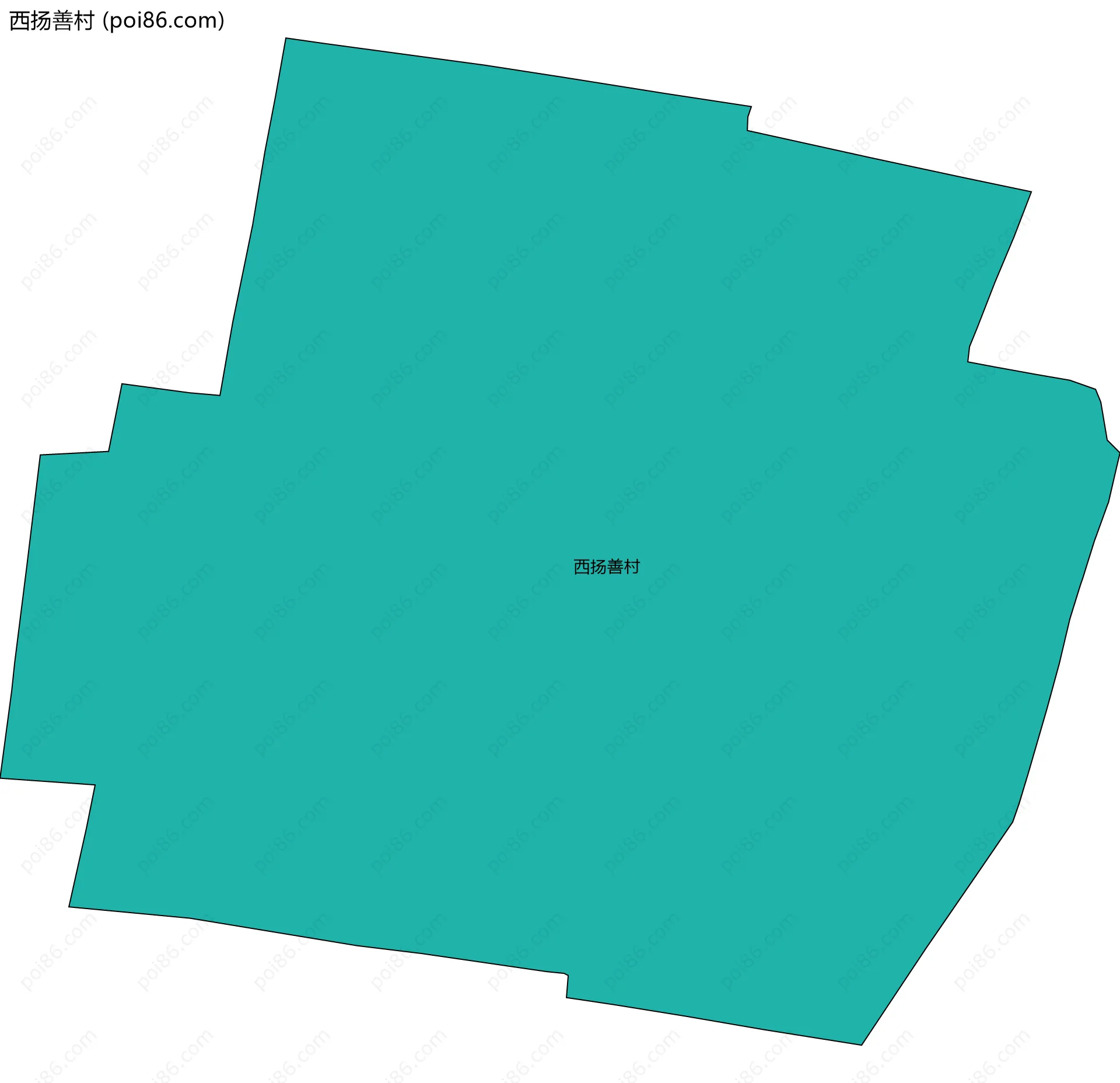 西扬善村边界地图