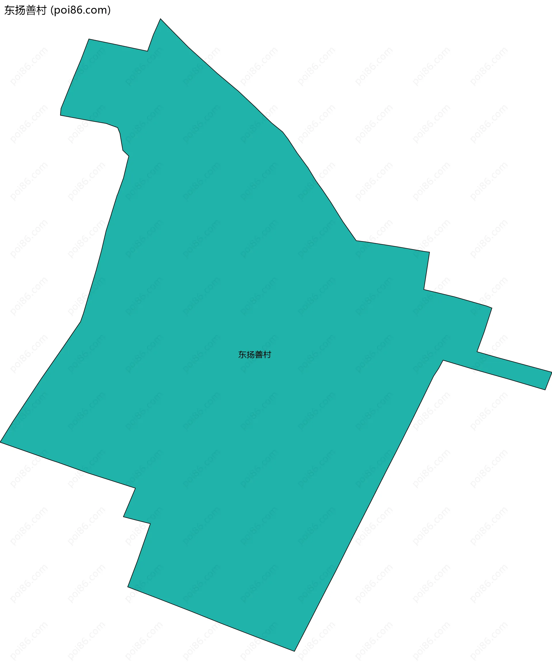 东扬善村边界地图