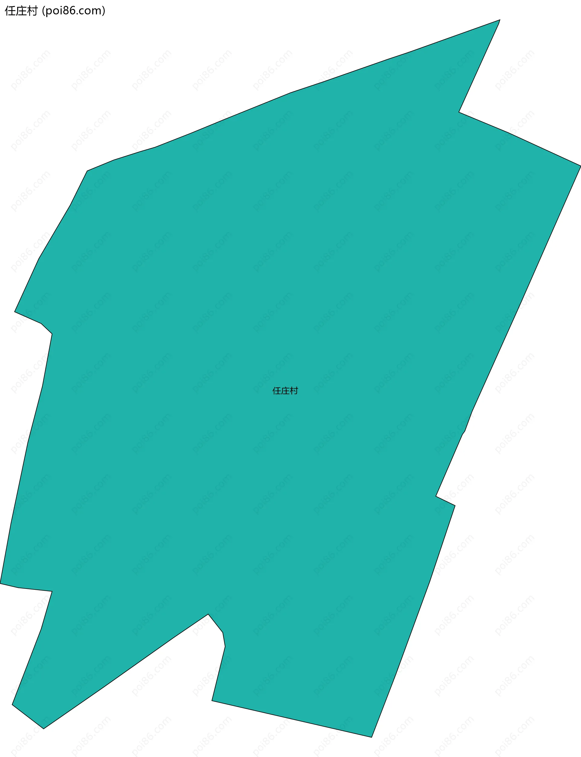 任庄村边界地图