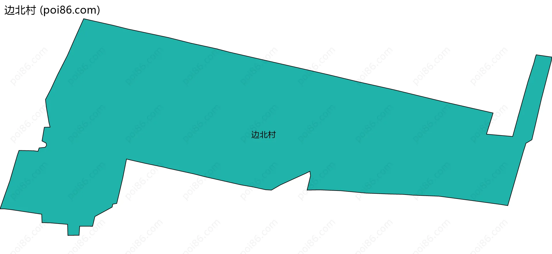 边北村边界地图