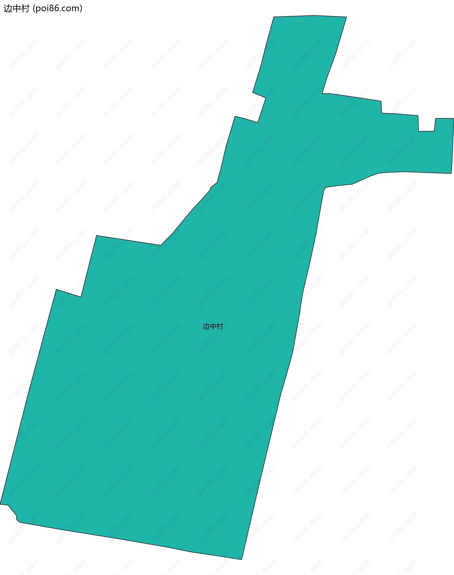 边中村边界地图