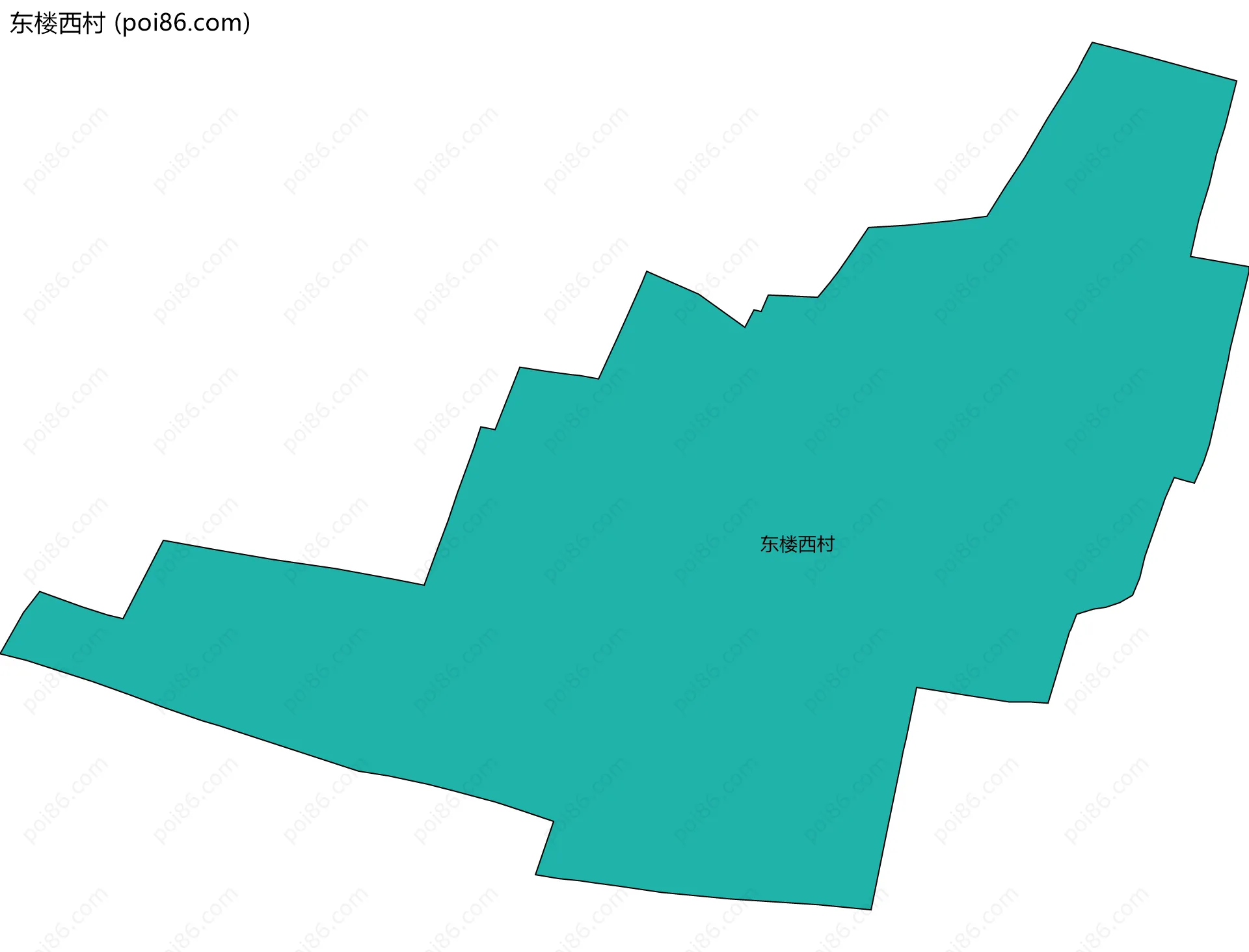 东楼西村边界地图