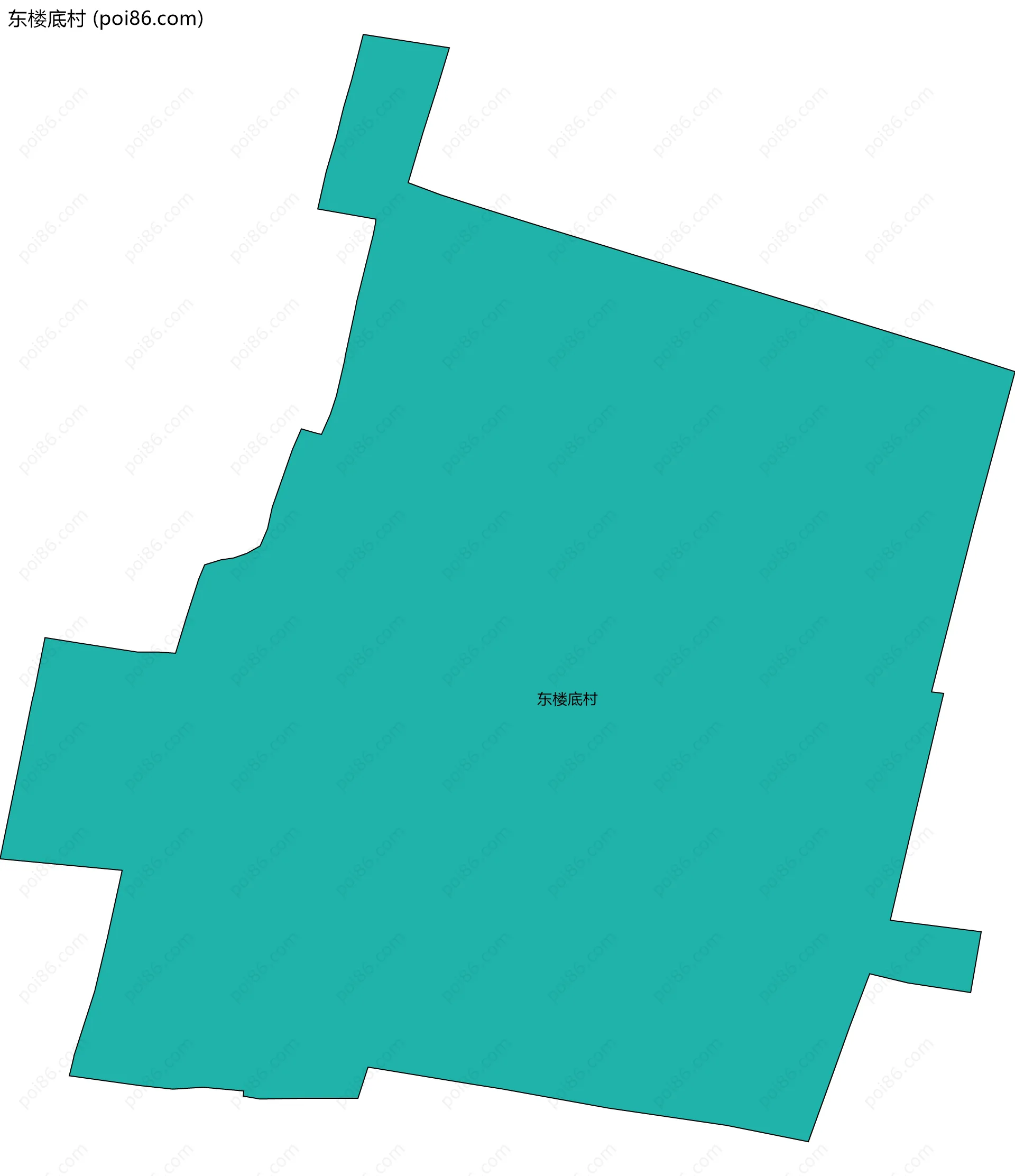 东楼底村边界地图