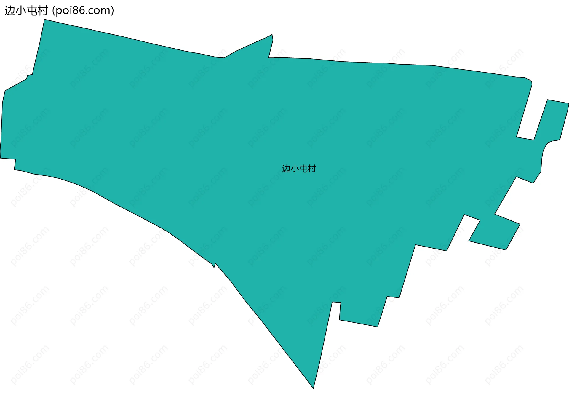 边小屯村边界地图