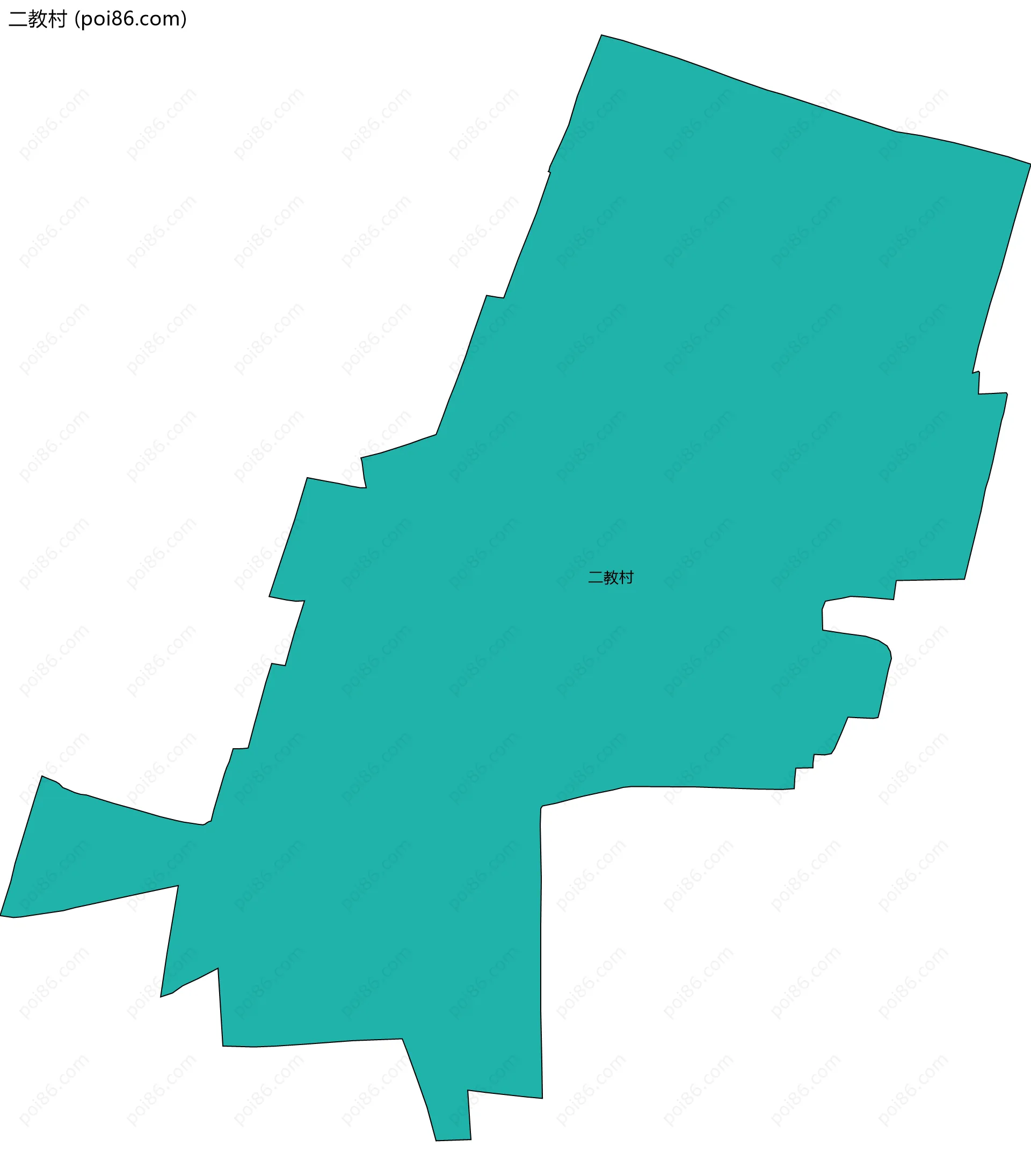 二教村边界地图