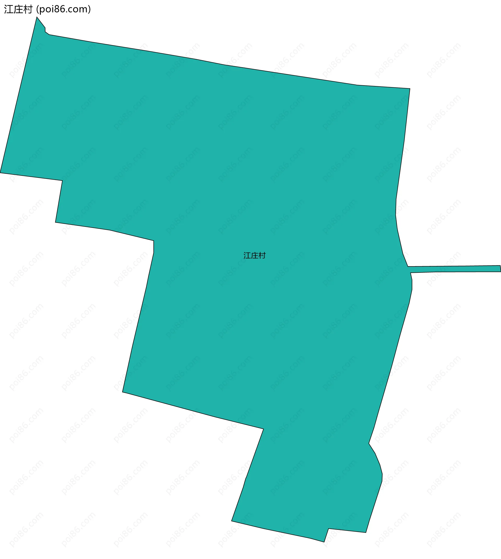 江庄村边界地图