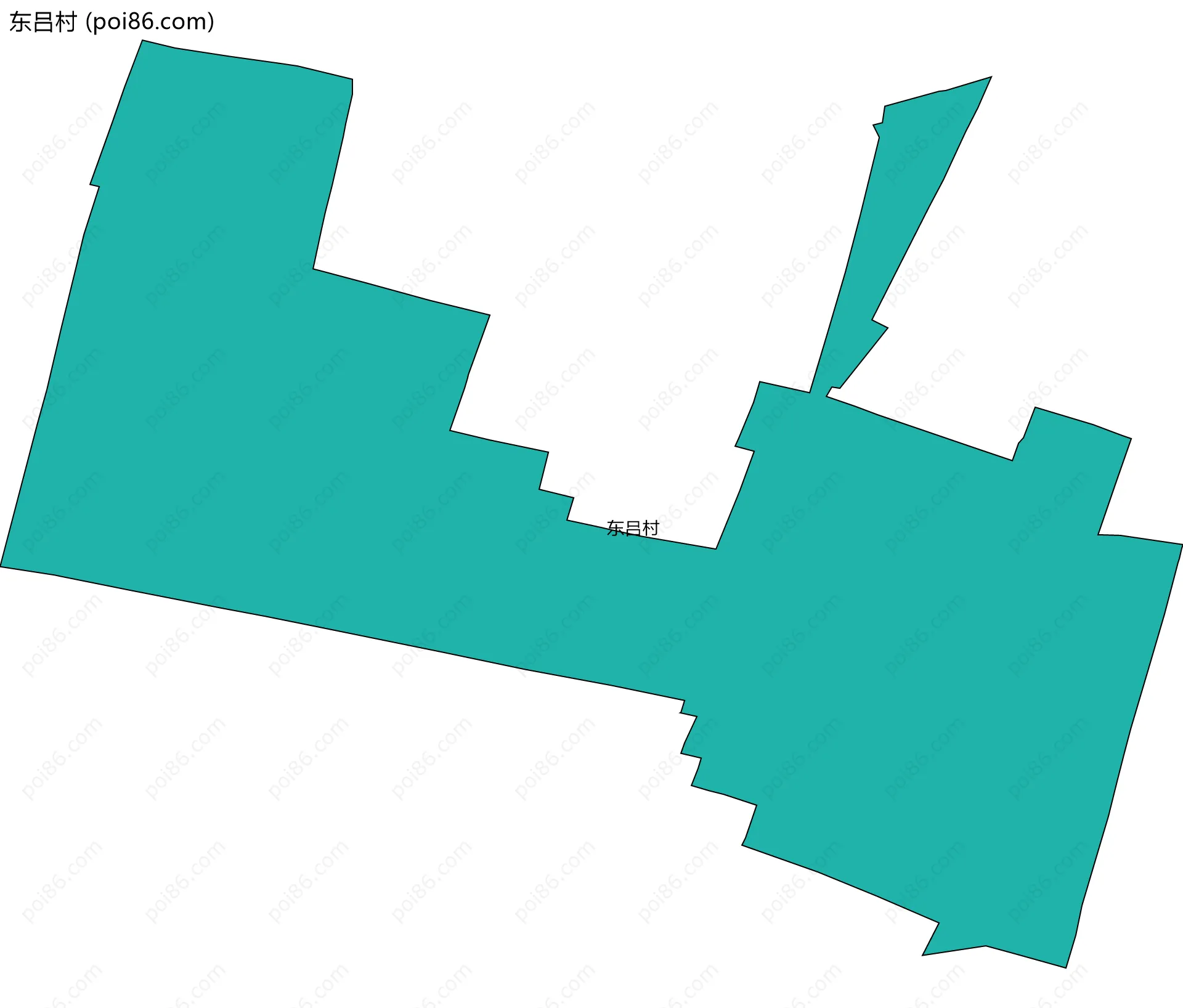 东吕村边界地图