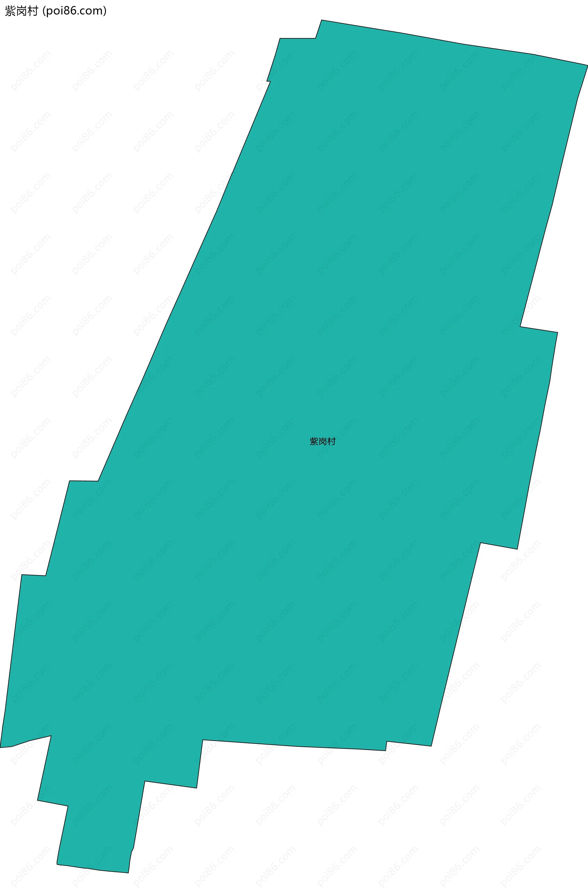 紫岗村边界地图