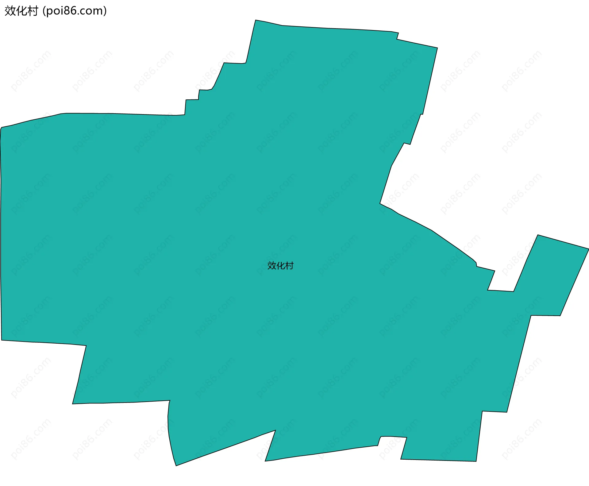 效化村边界地图