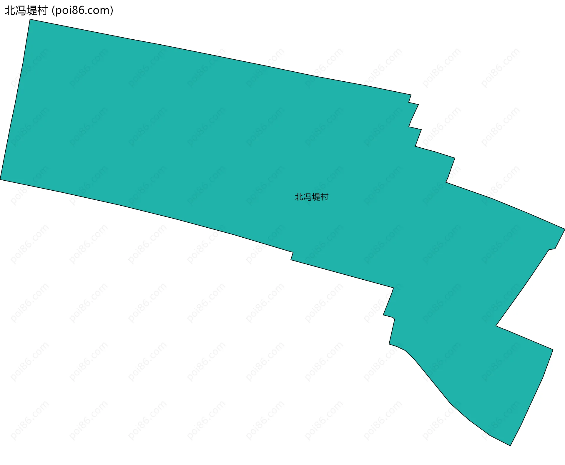 北冯堤村边界地图