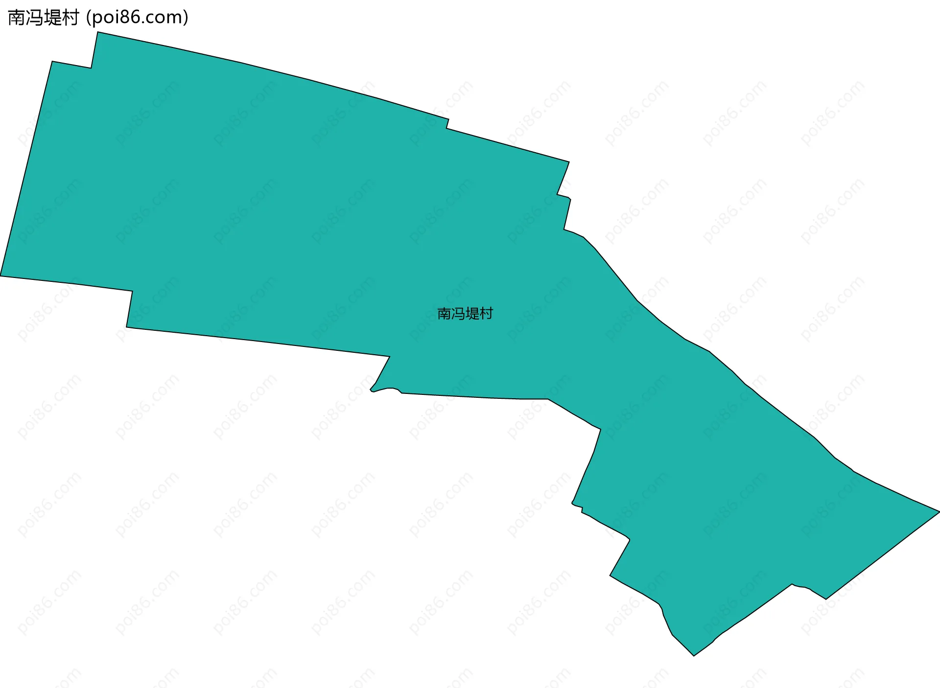 南冯堤村边界地图