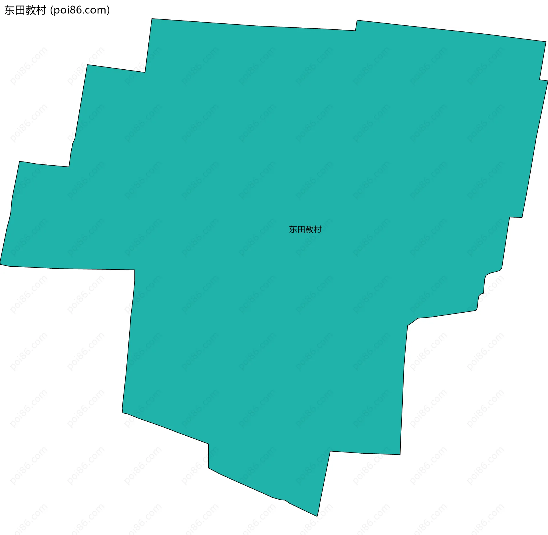 东田教村边界地图