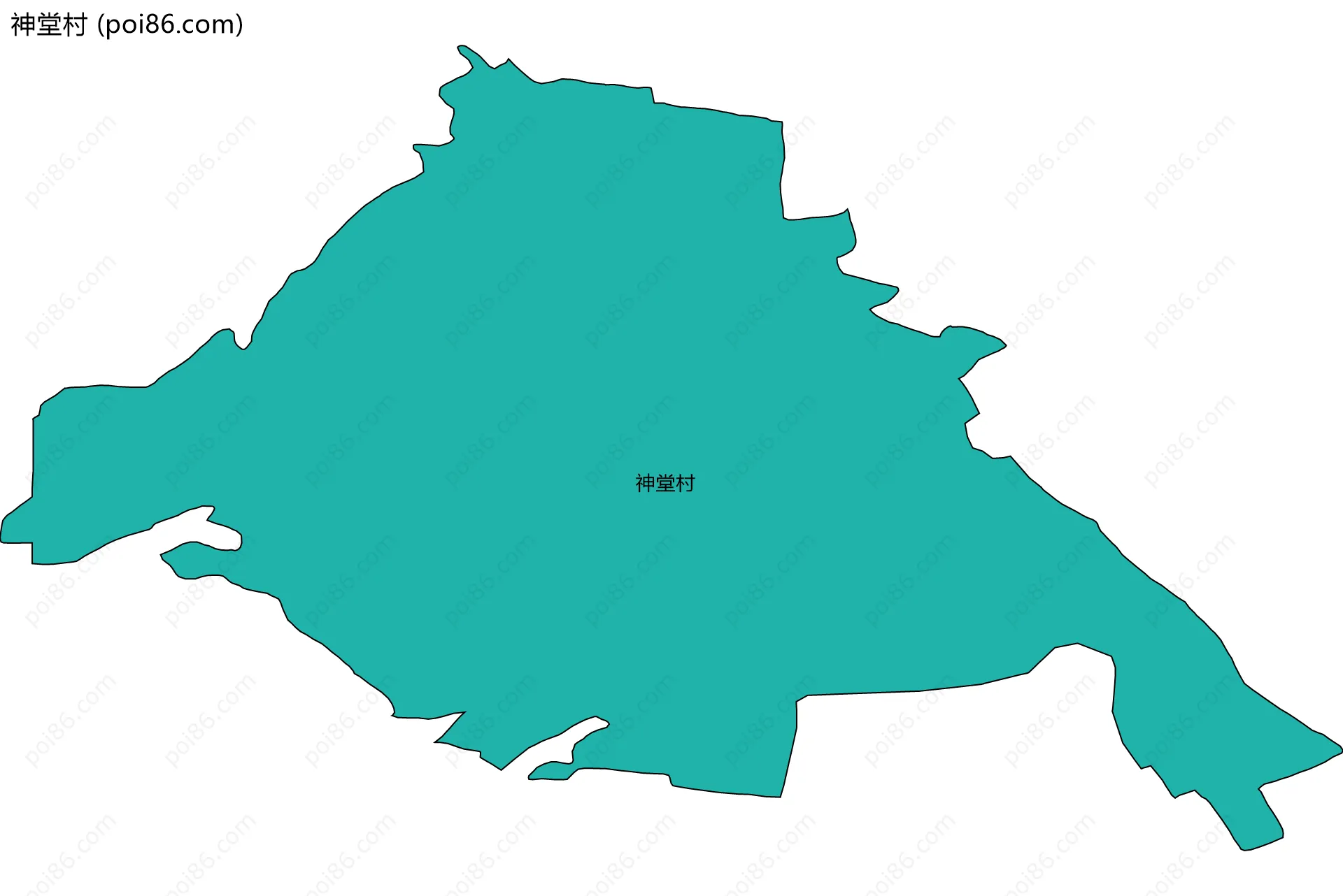 神堂村边界地图