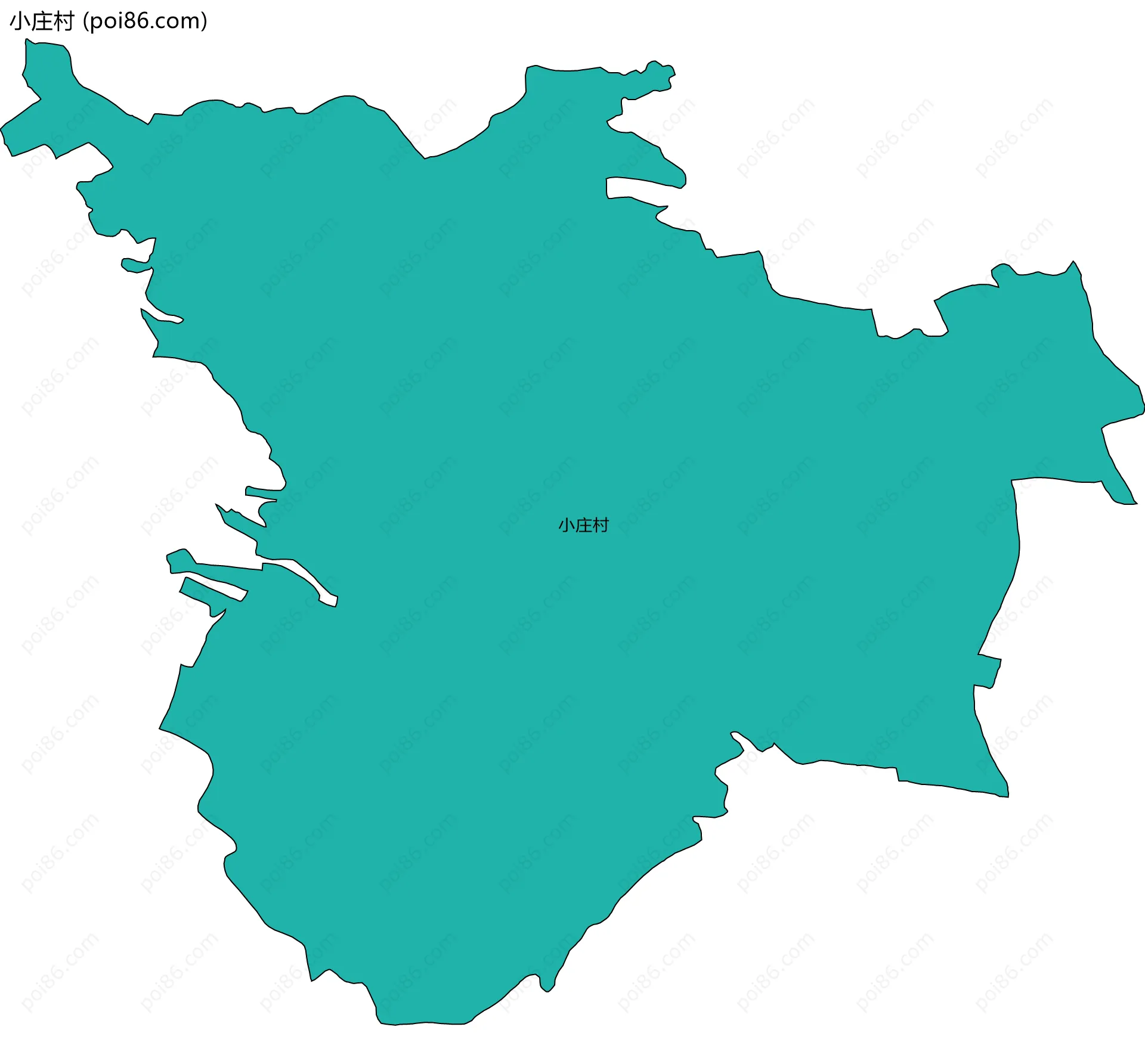 小庄村边界地图