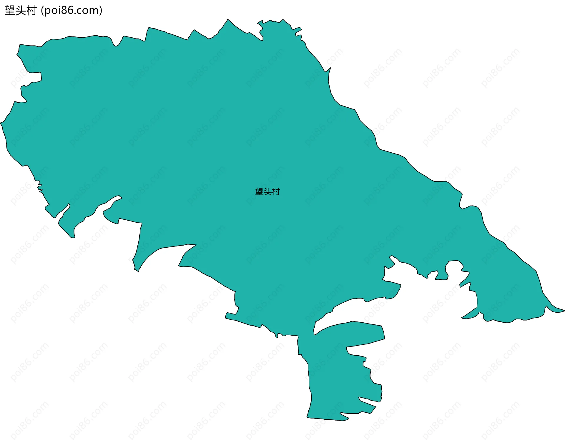 望头村边界地图