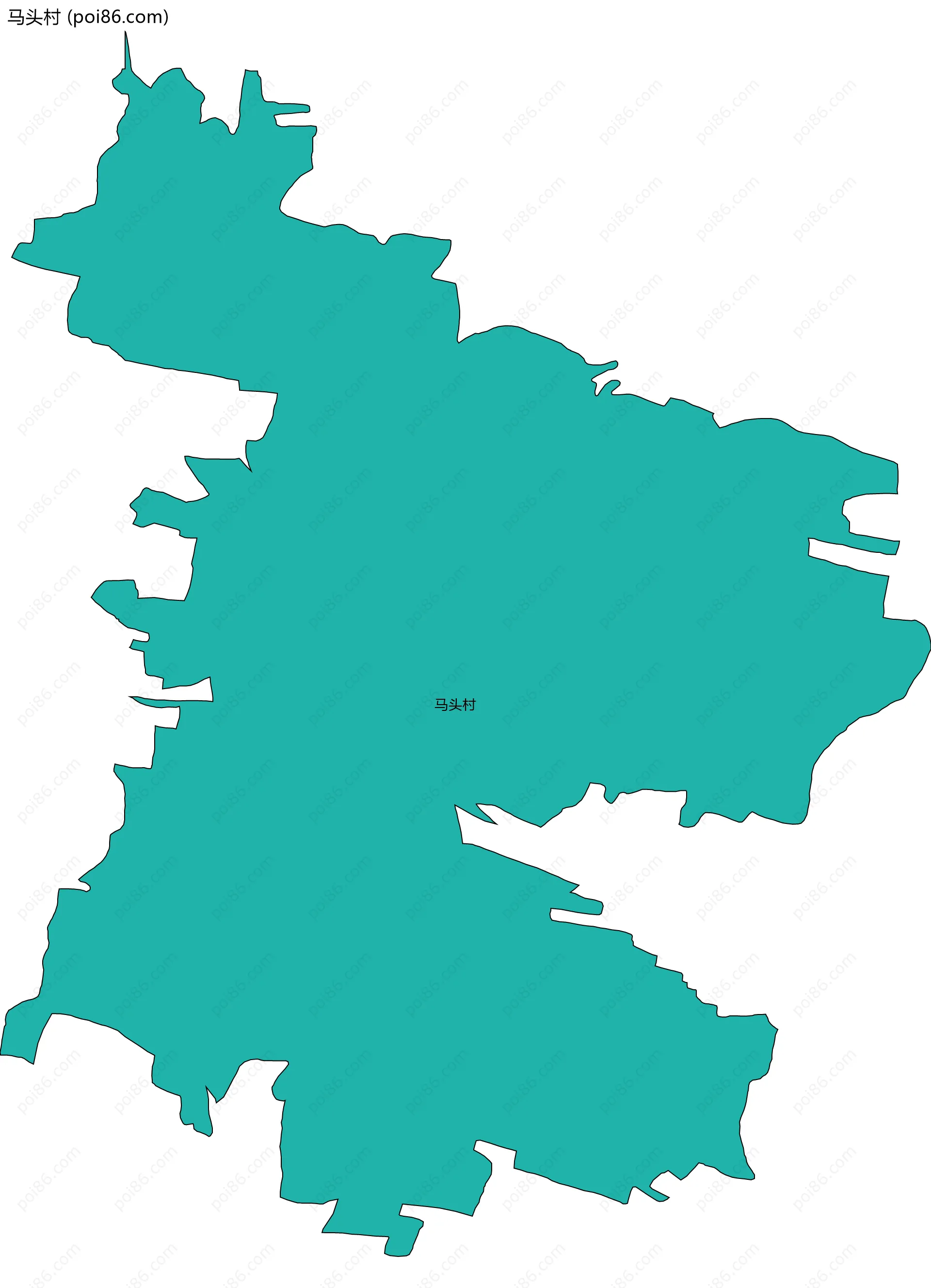 马头村边界地图
