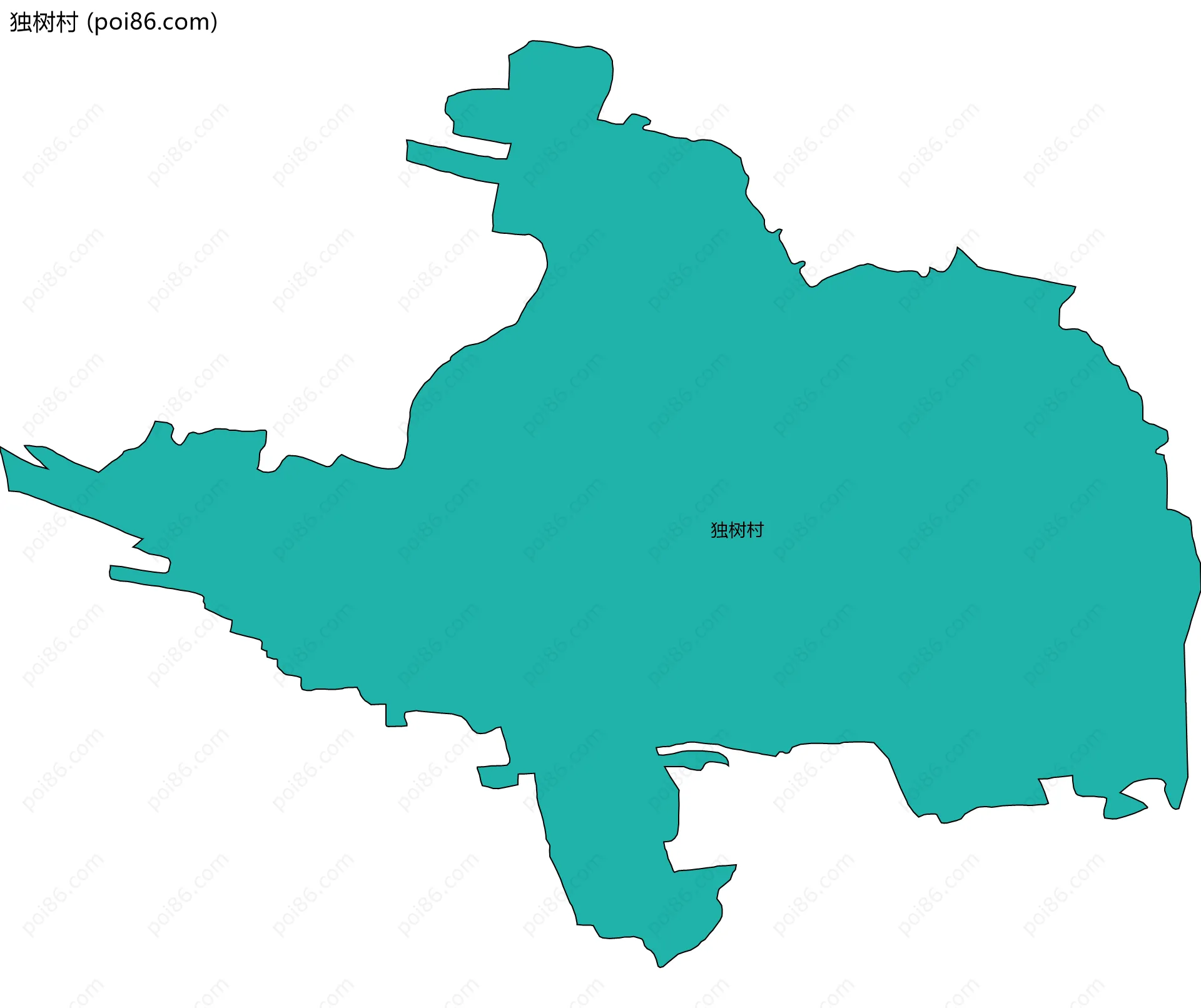 独树村边界地图