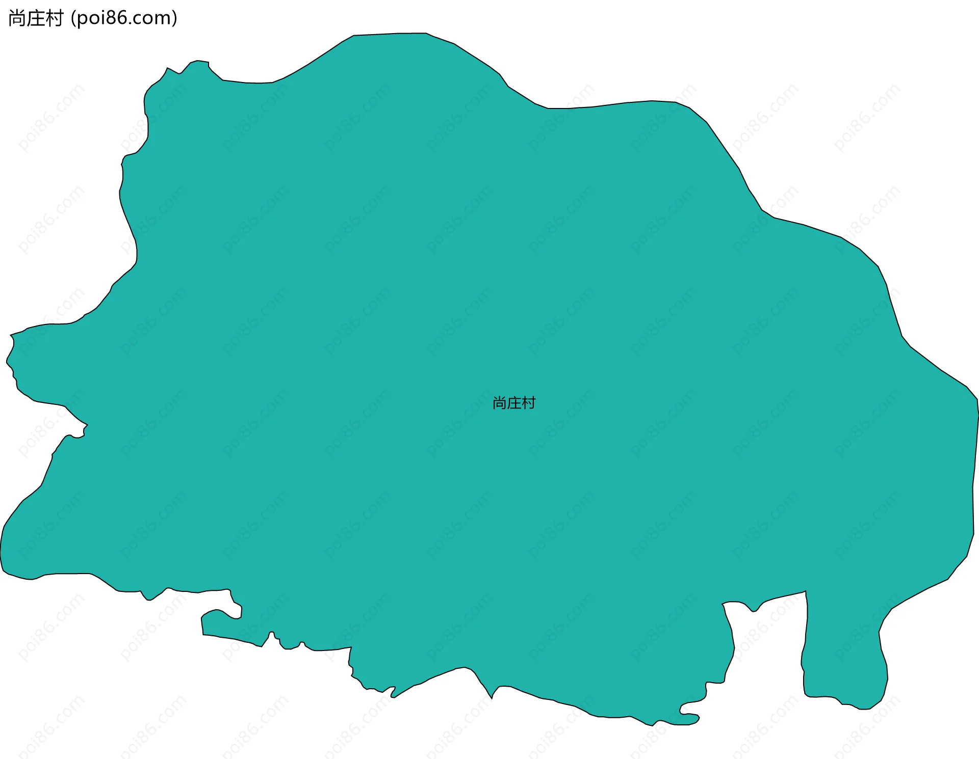 尚庄村边界地图