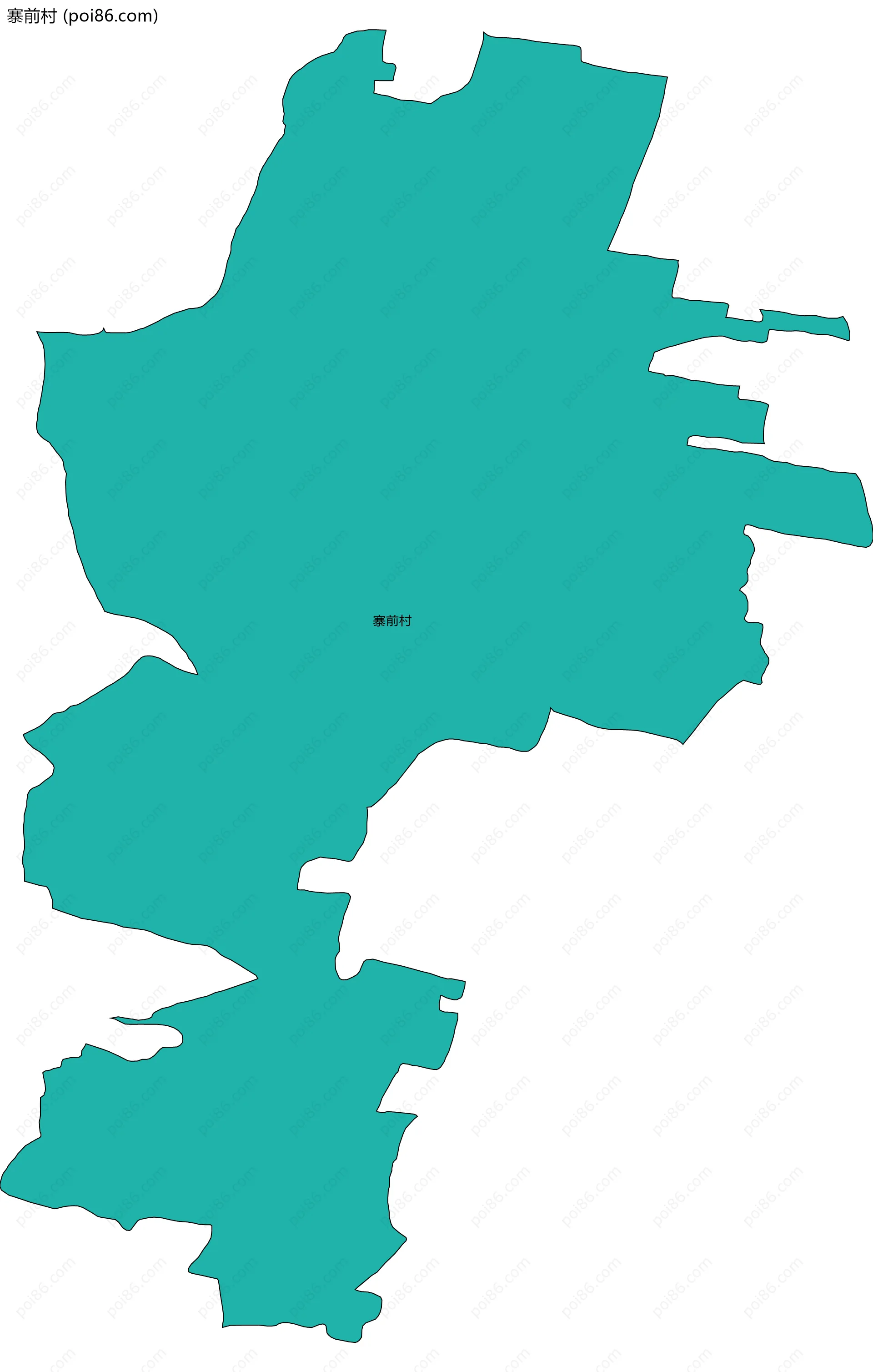 寨前村边界地图