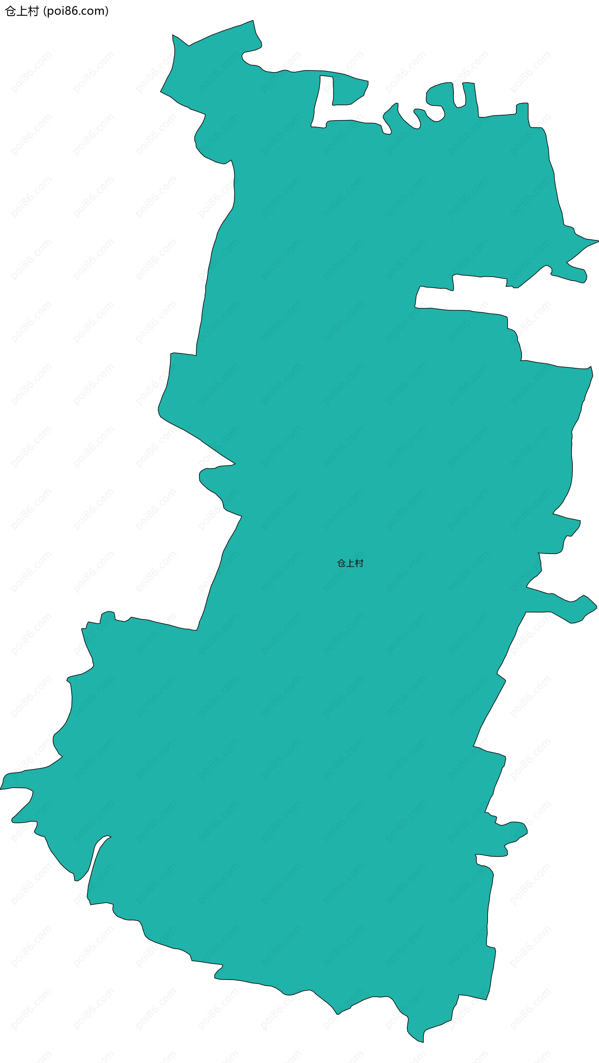 仓上村边界地图