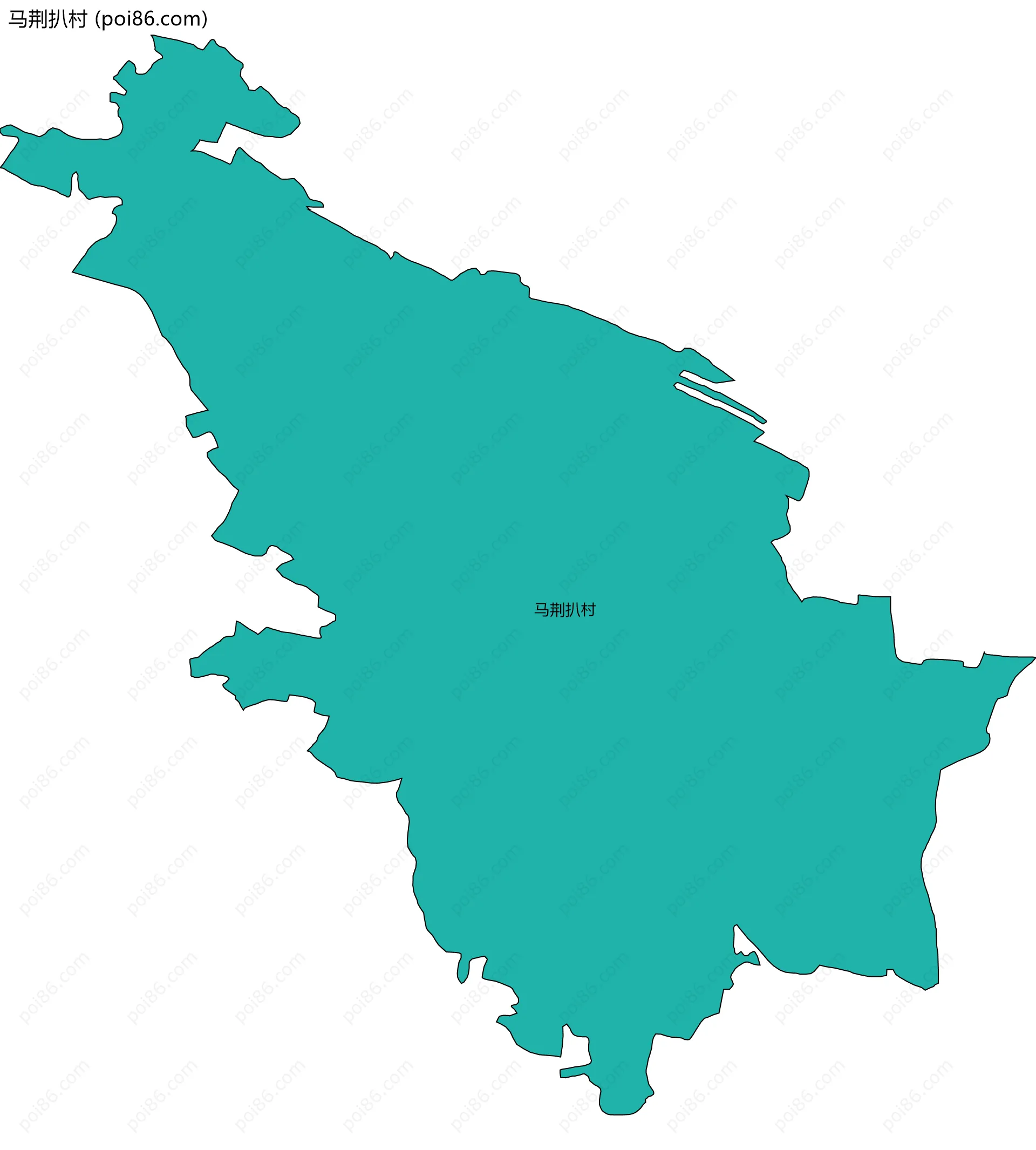 马荆扒村边界地图