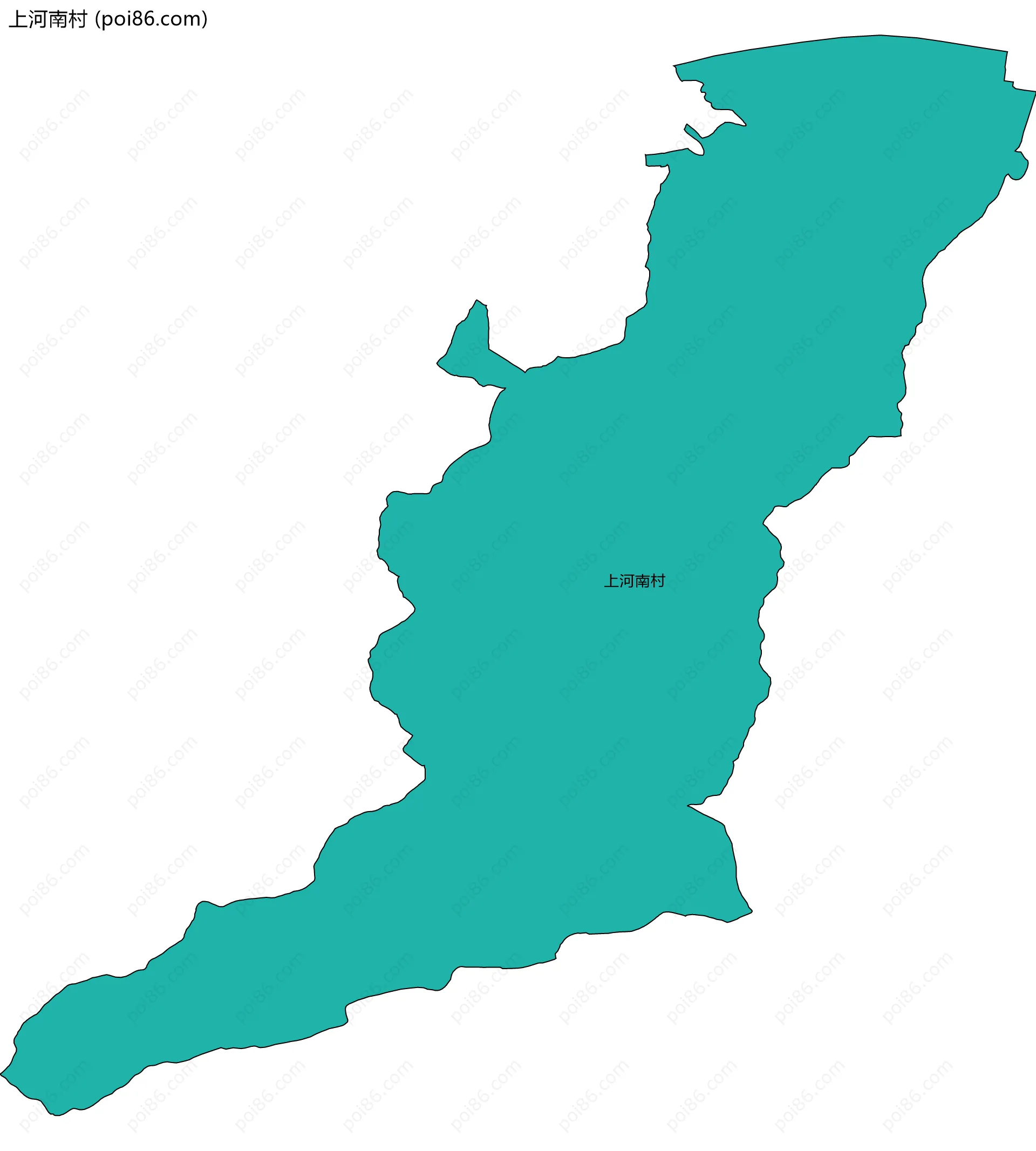 上河南村边界地图