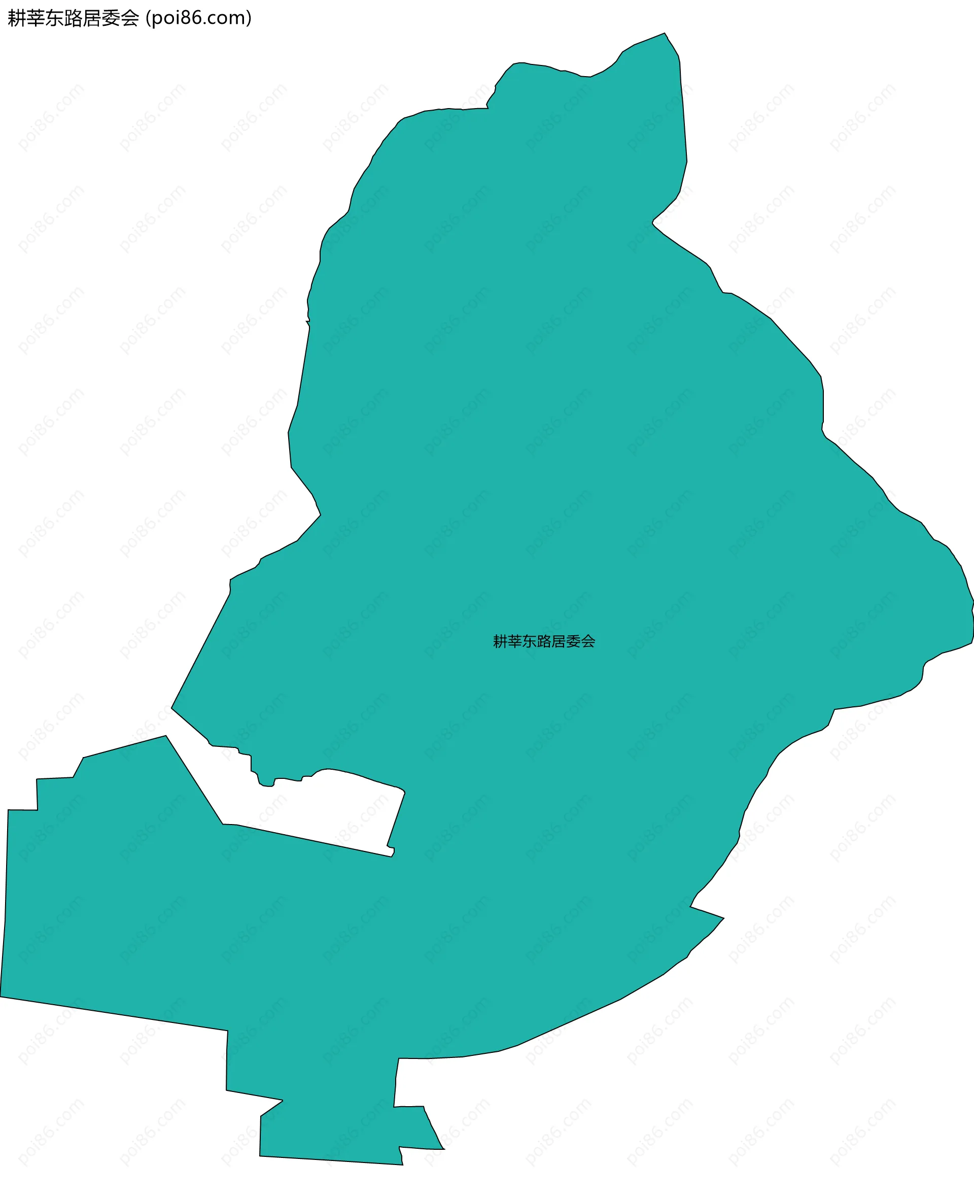 耕莘东路居委会边界地图