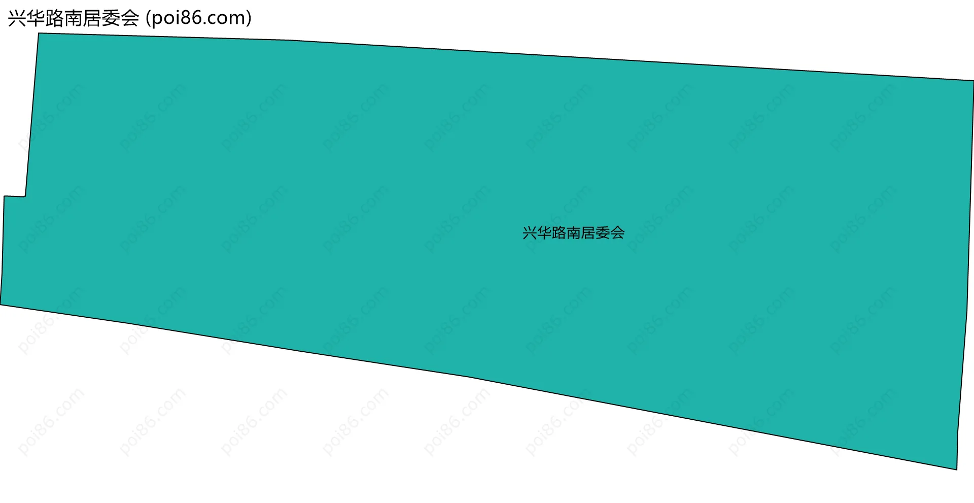 兴华路南居委会边界地图