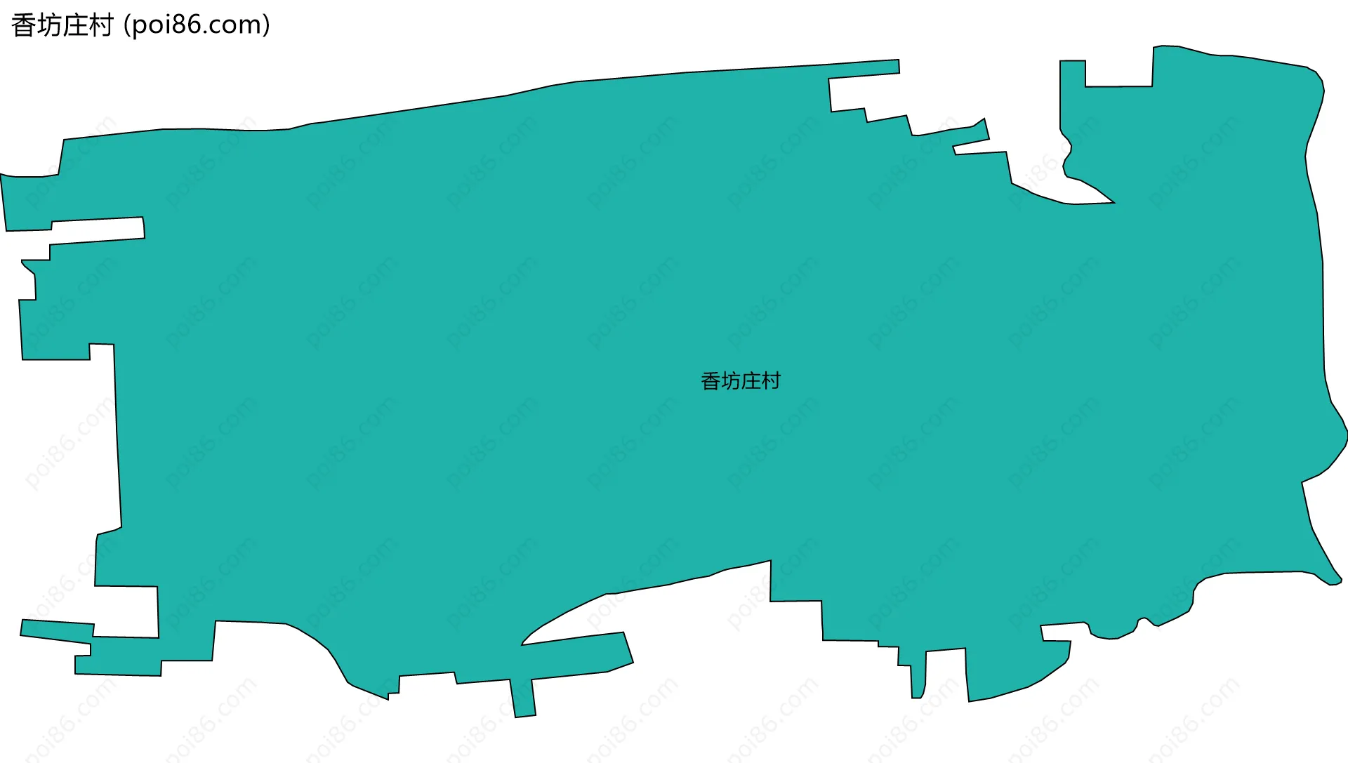 香坊庄村边界地图