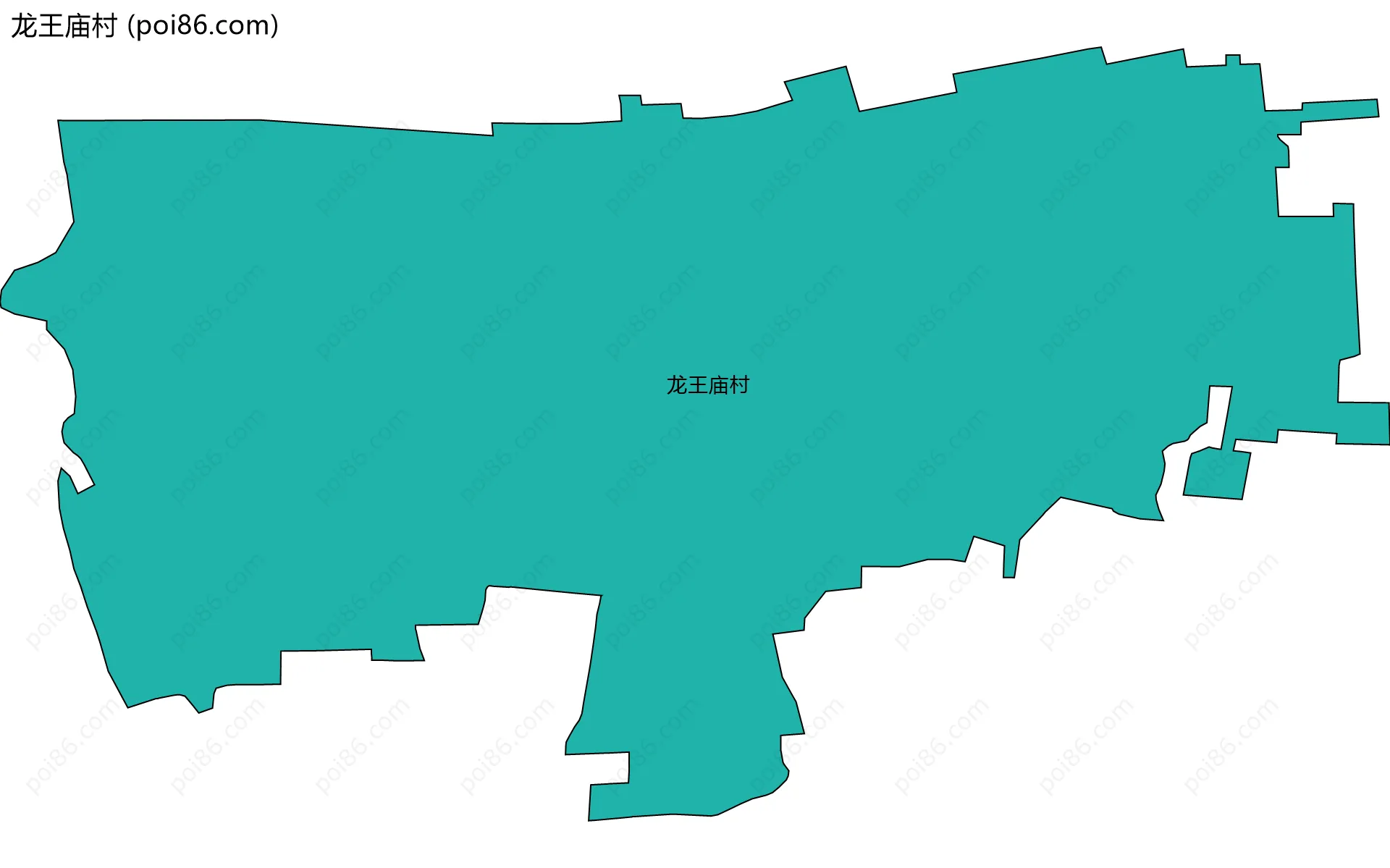 龙王庙村边界地图