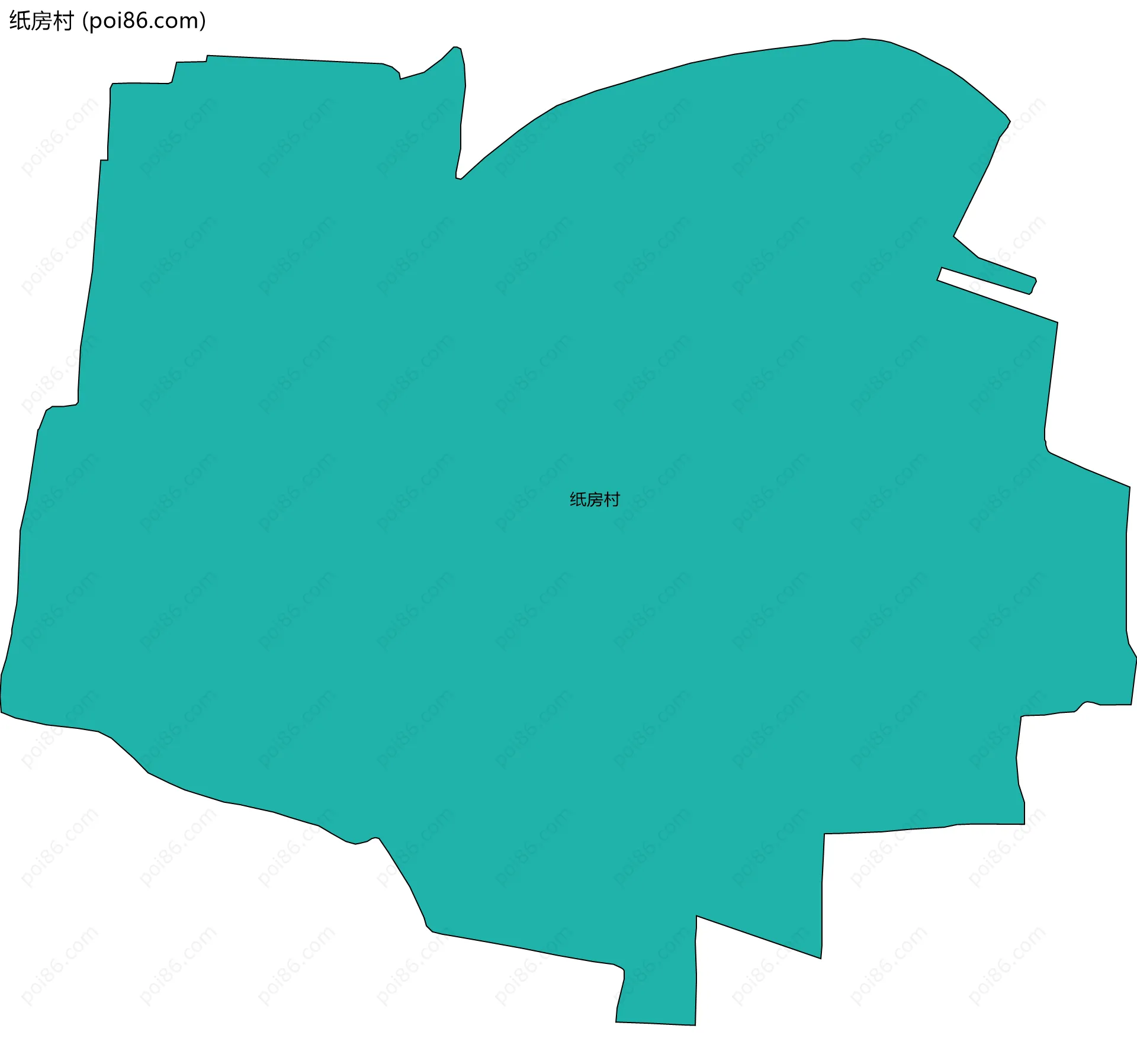 纸房村边界地图