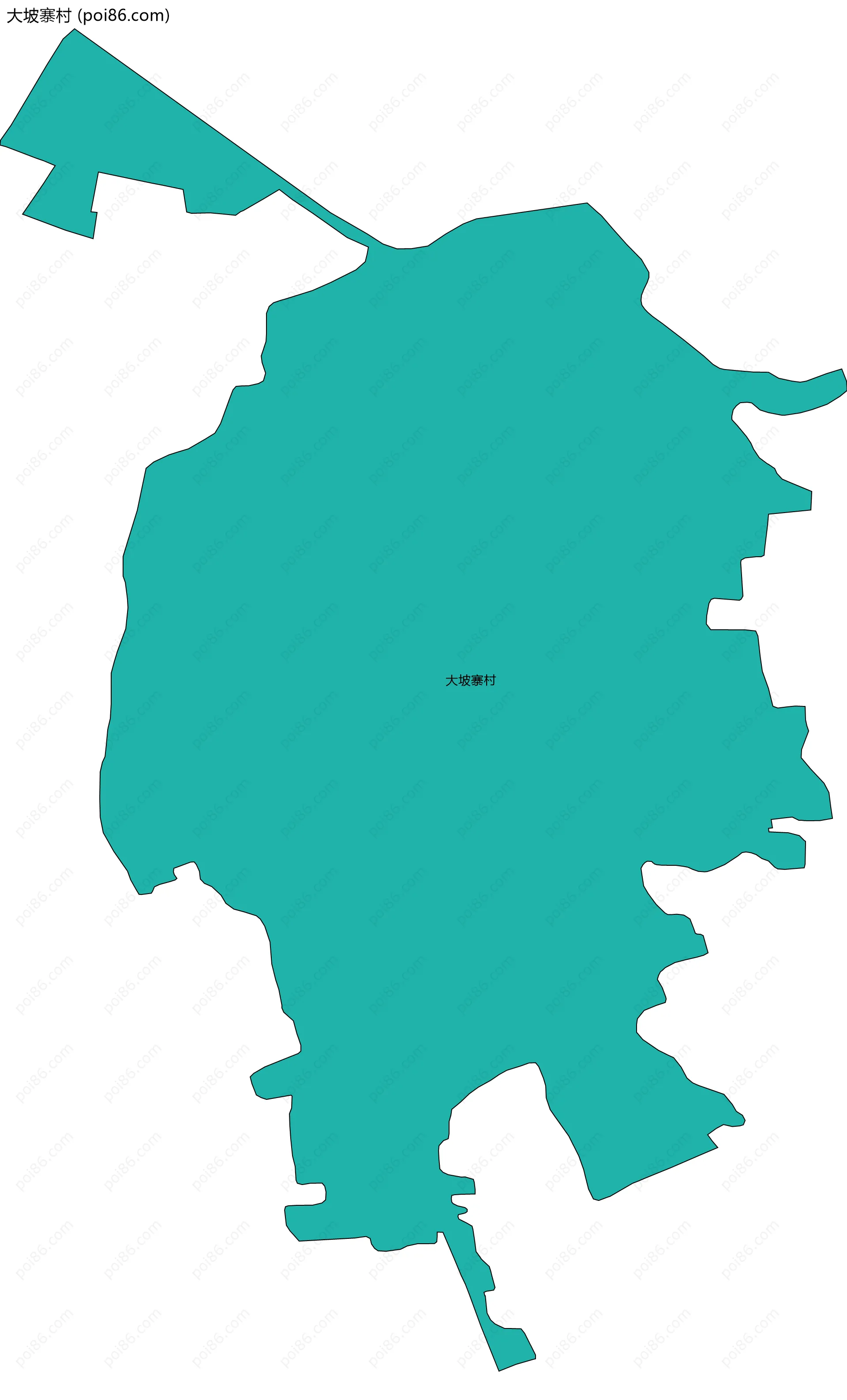 大坡寨村边界地图