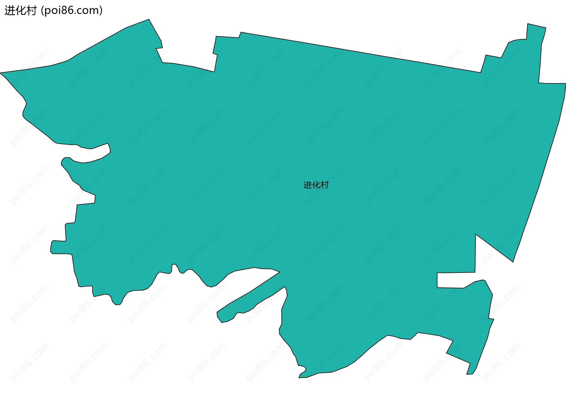 进化村边界地图