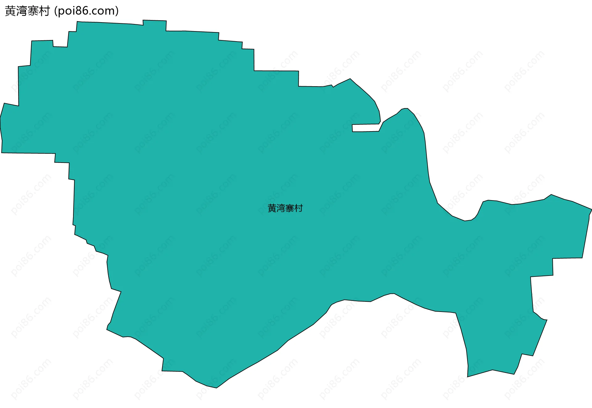 黄湾寨村边界地图