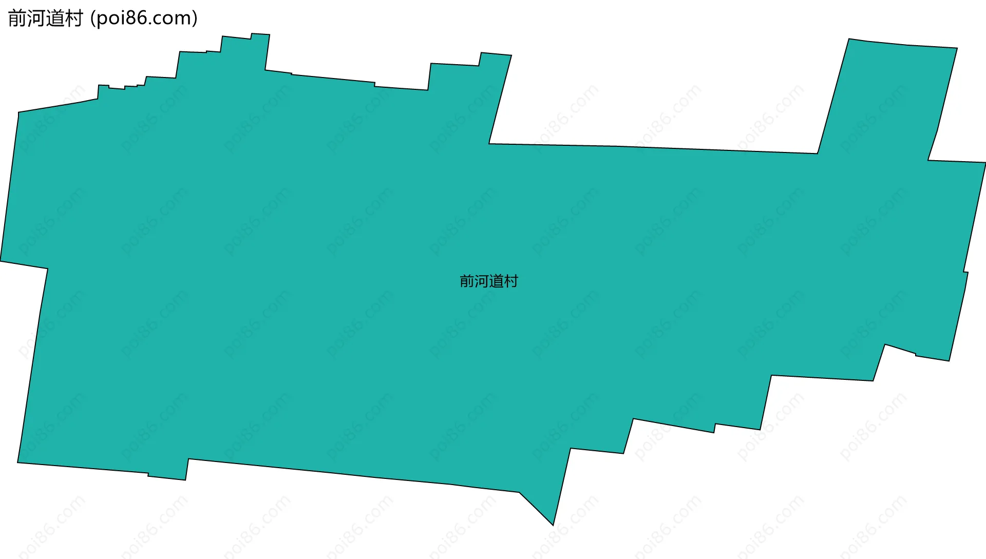 前河道村边界地图