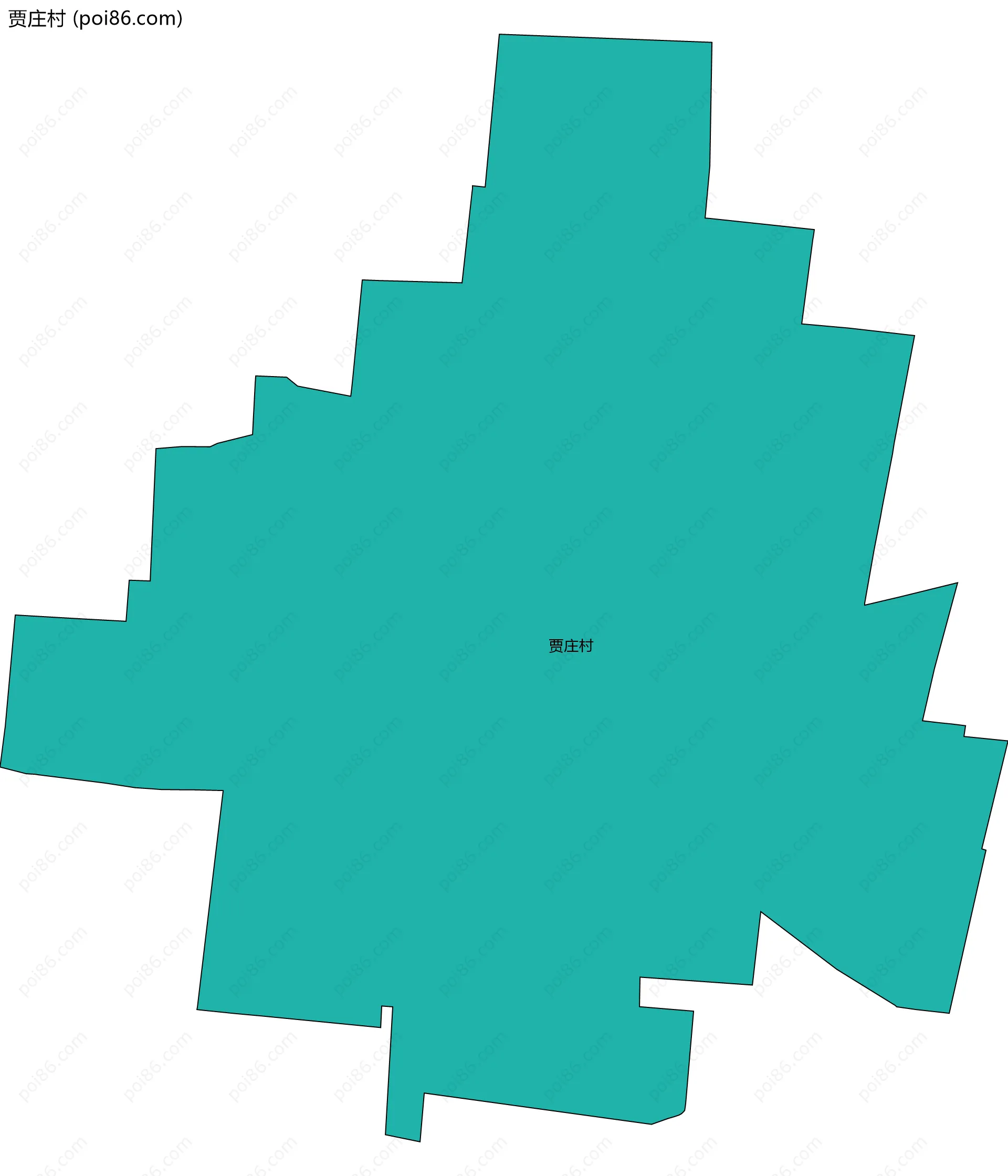贾庄村边界地图