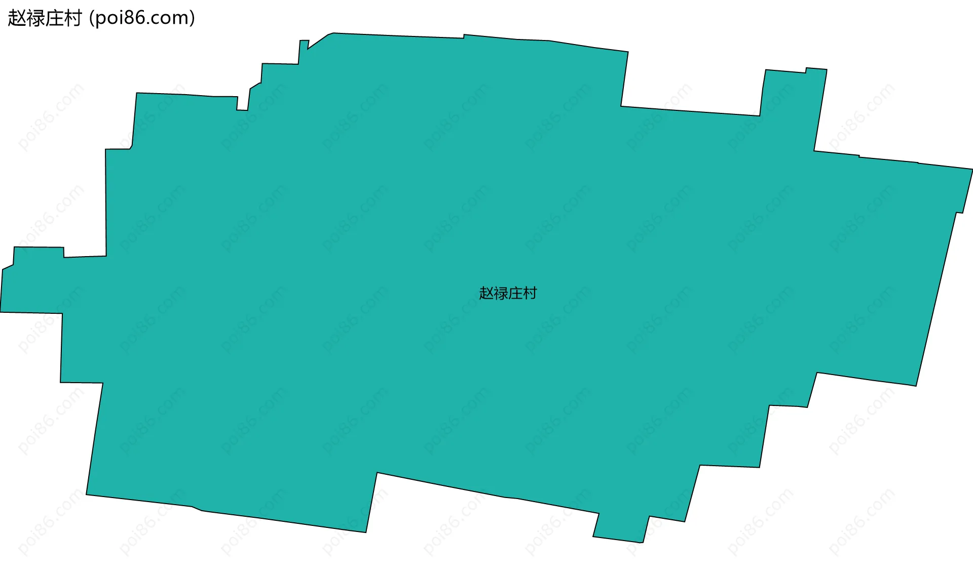 赵禄庄村边界地图