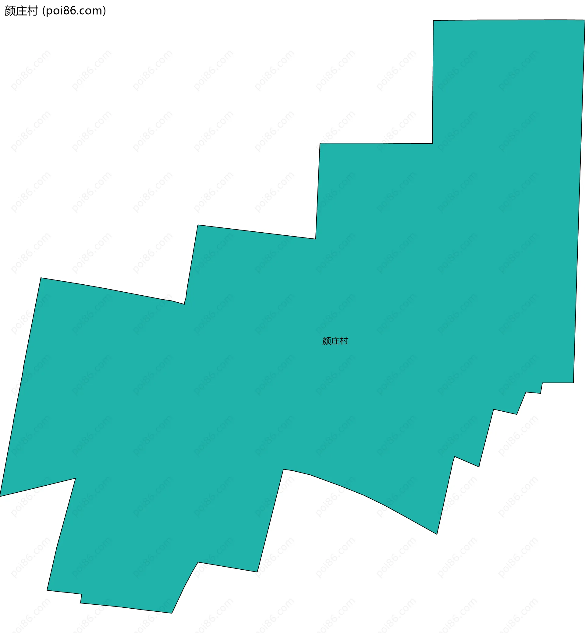 颜庄村边界地图
