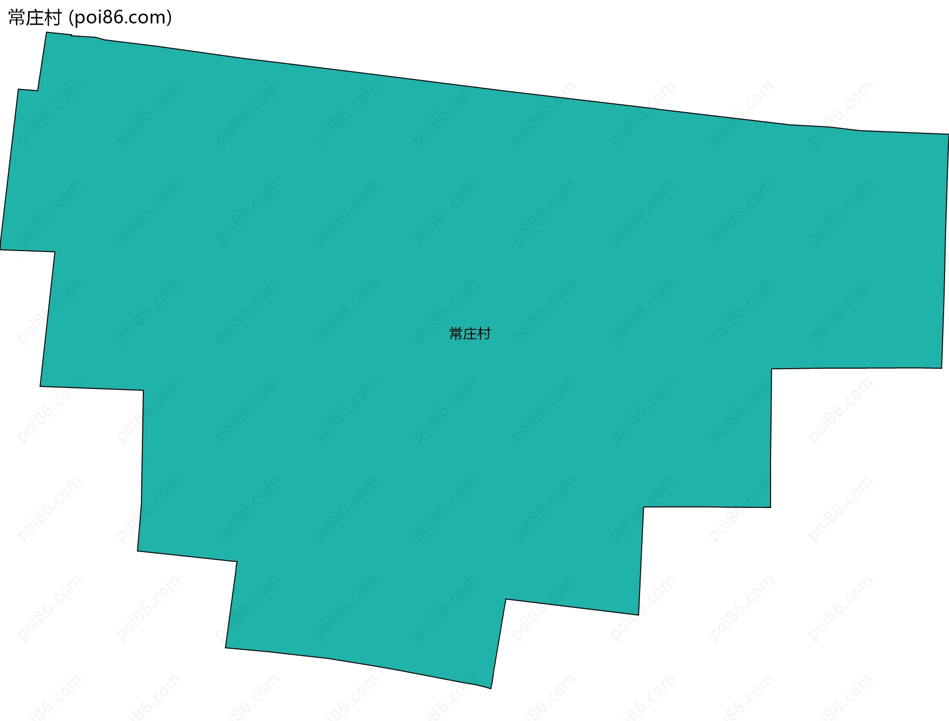 常庄村边界地图