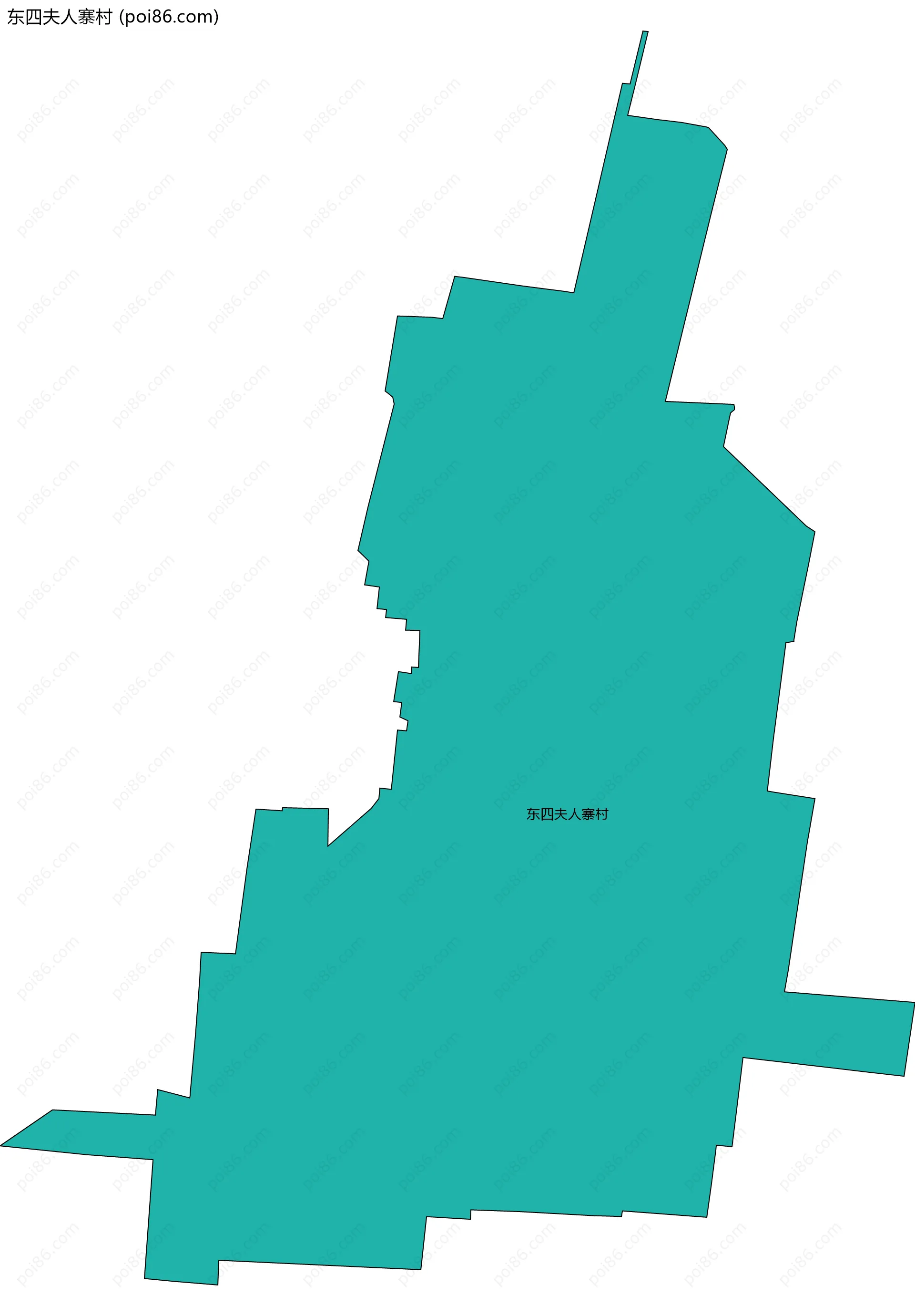 东四夫人寨村边界地图