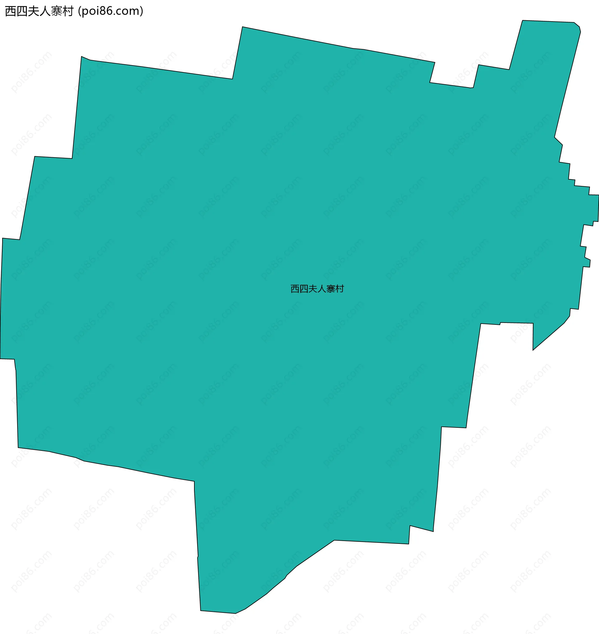 西四夫人寨村边界地图