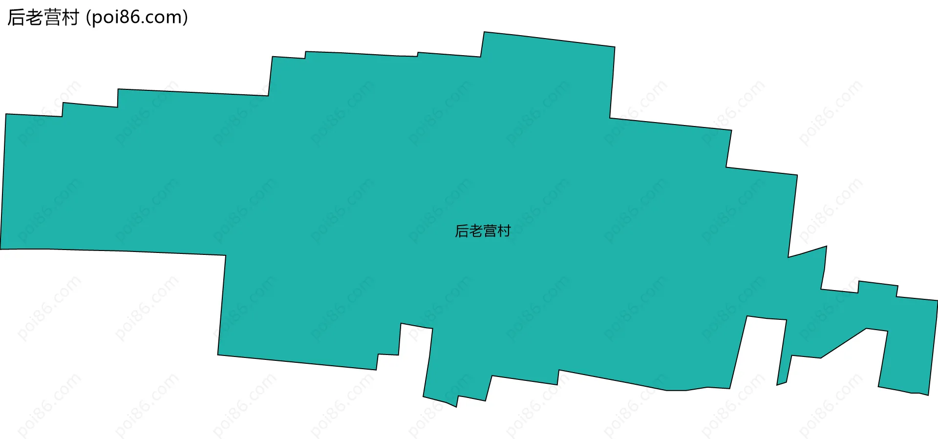 后老营村边界地图