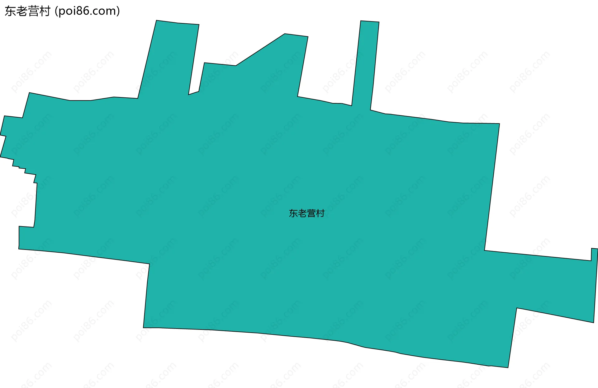 东老营村边界地图