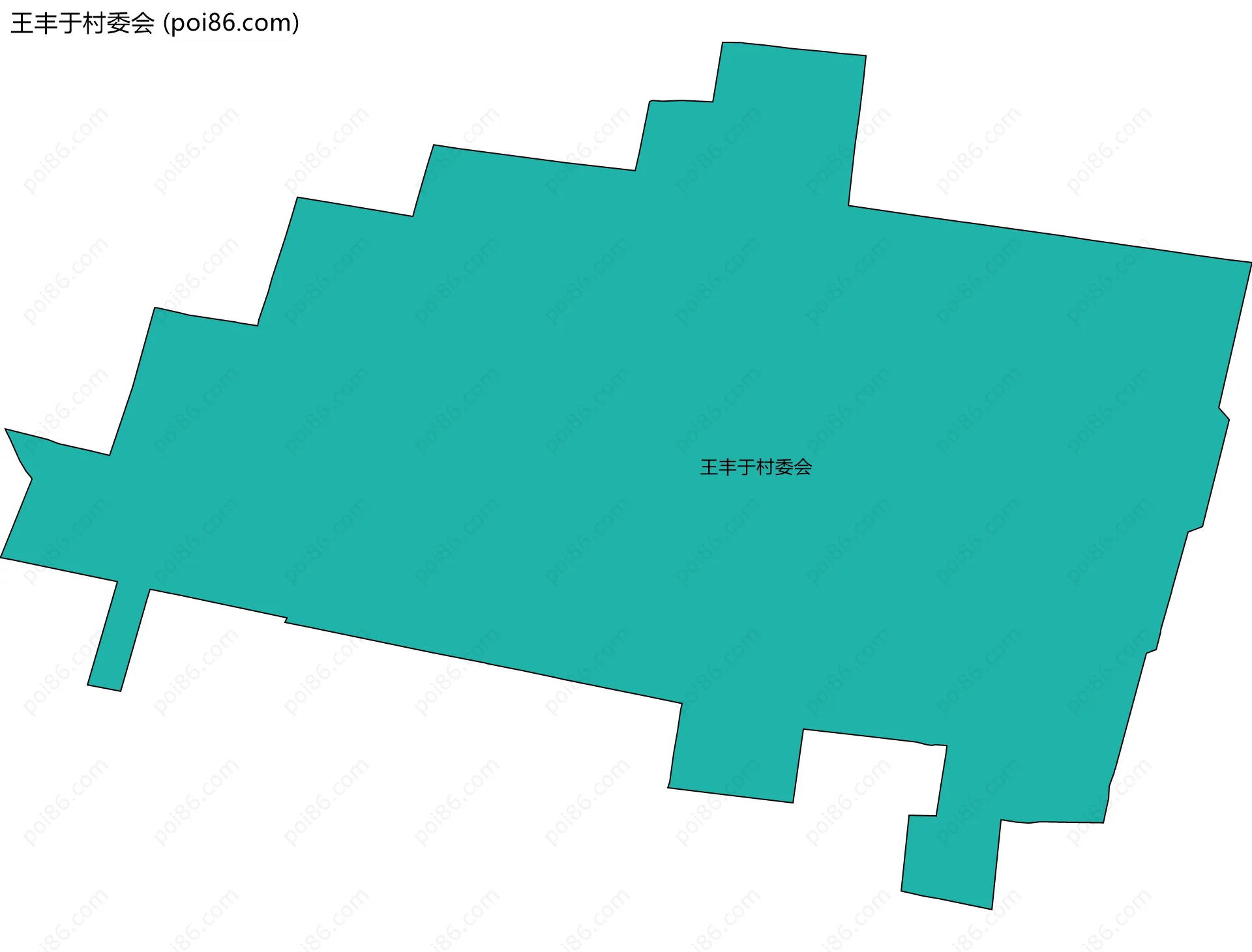 王丰于村委会边界地图