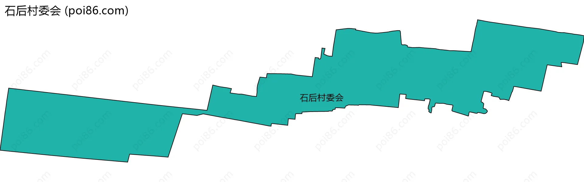 石后村委会边界地图