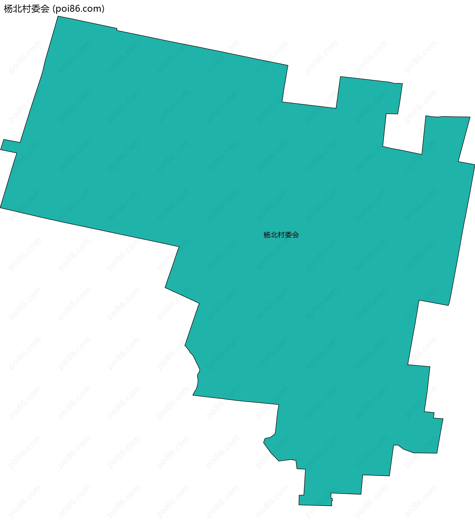 杨北村委会边界地图