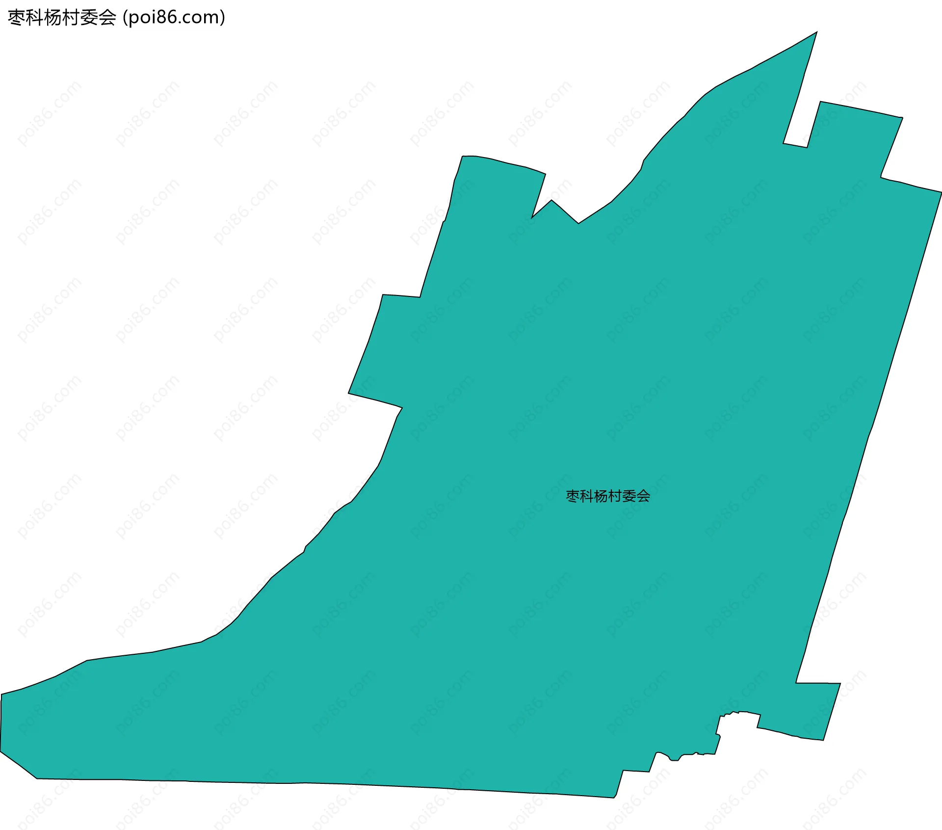 枣科杨村委会边界地图