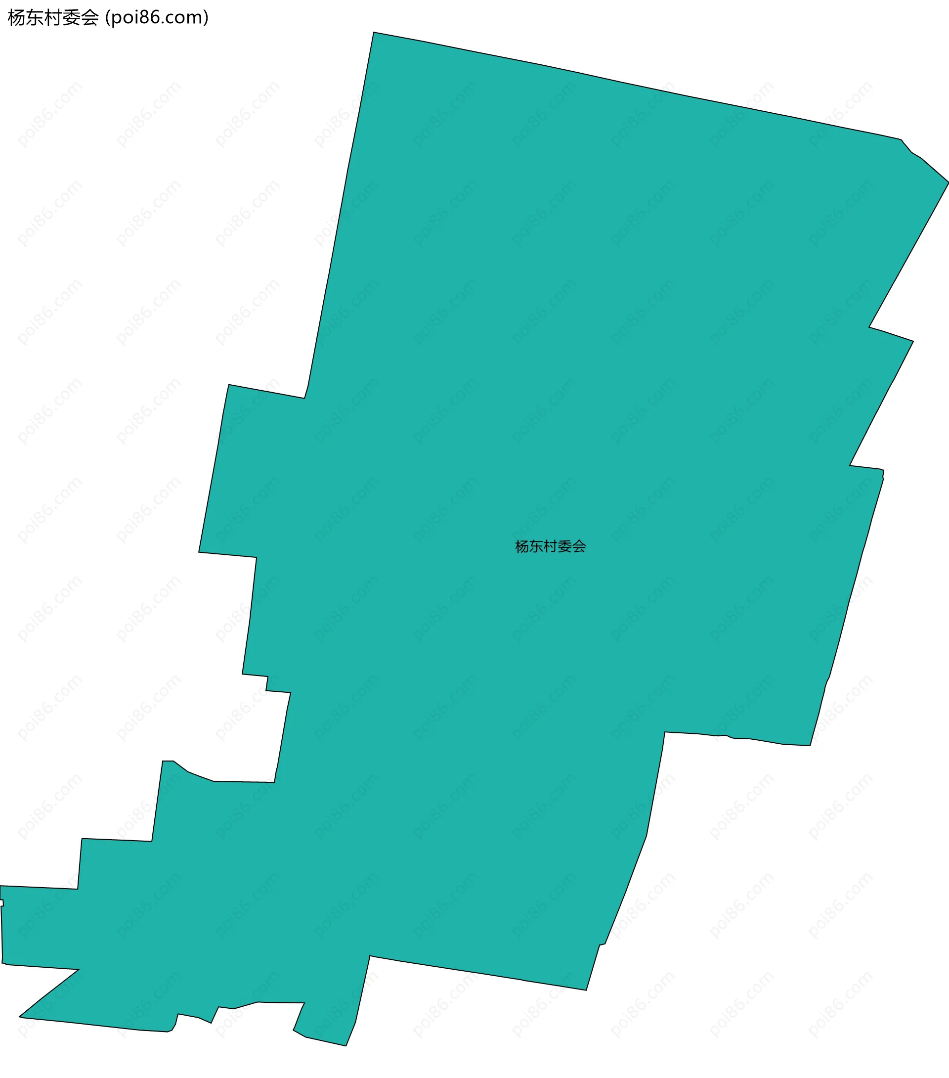 杨东村委会边界地图